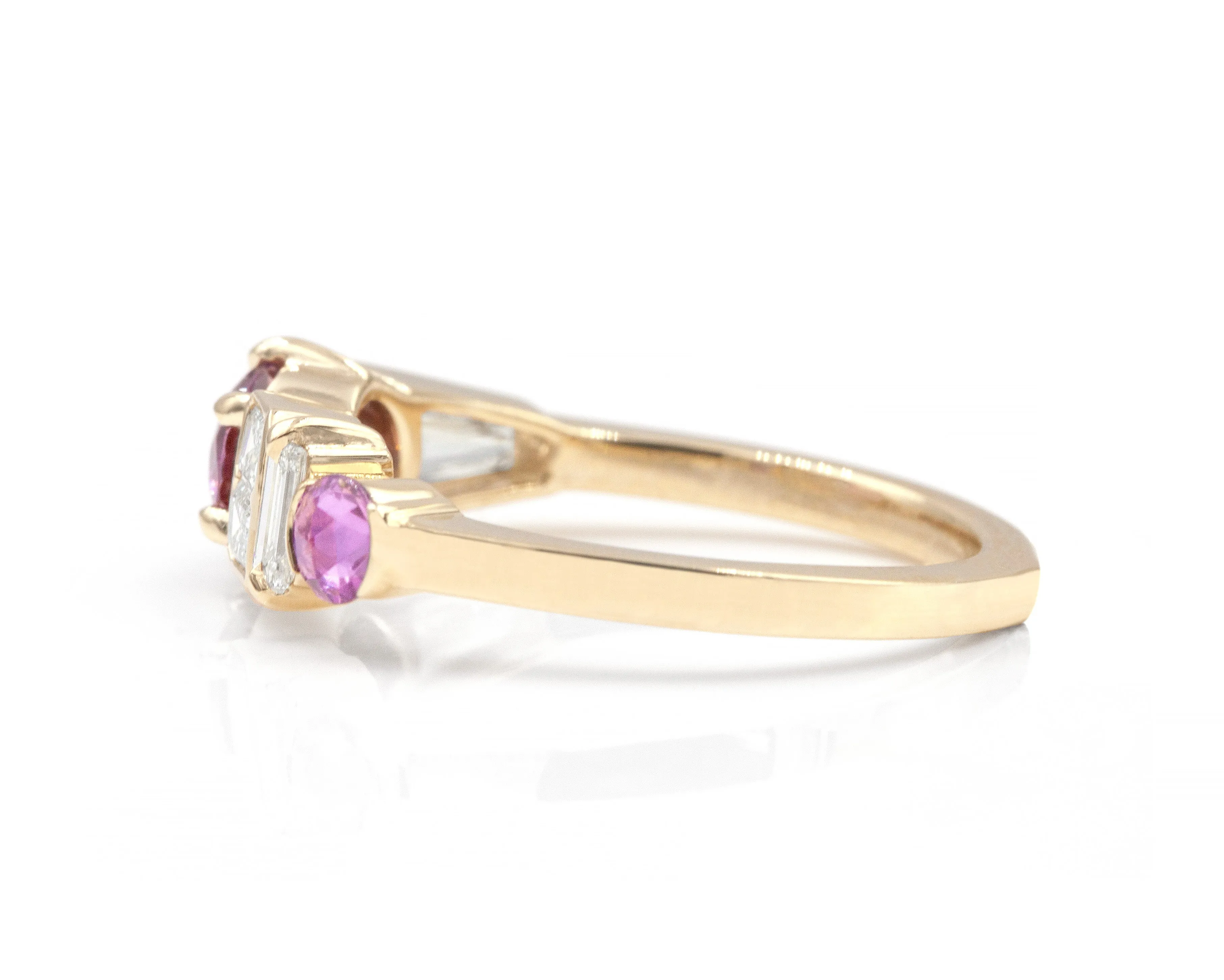 Fuschia Patchwork Ring