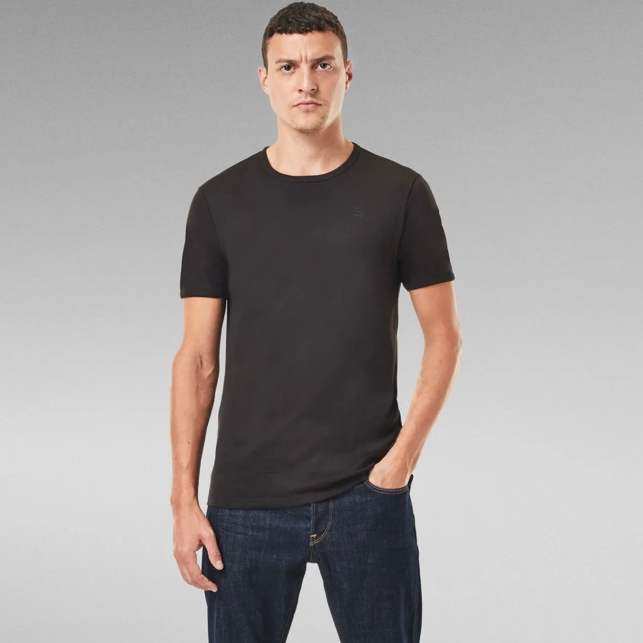 G-Star Basic 2 Pack Black Tee