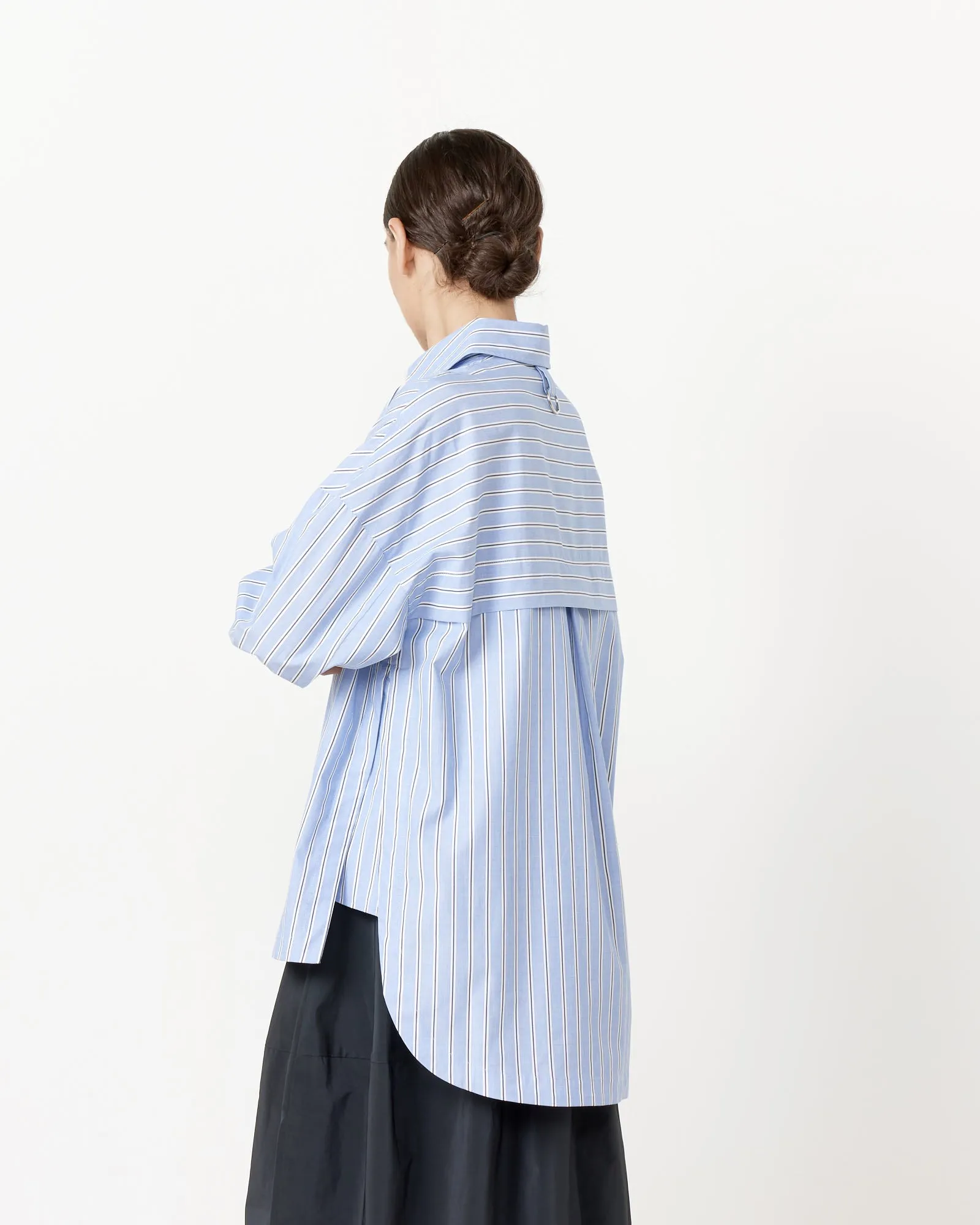 Gabe Oversized Shirt in Blue Multi