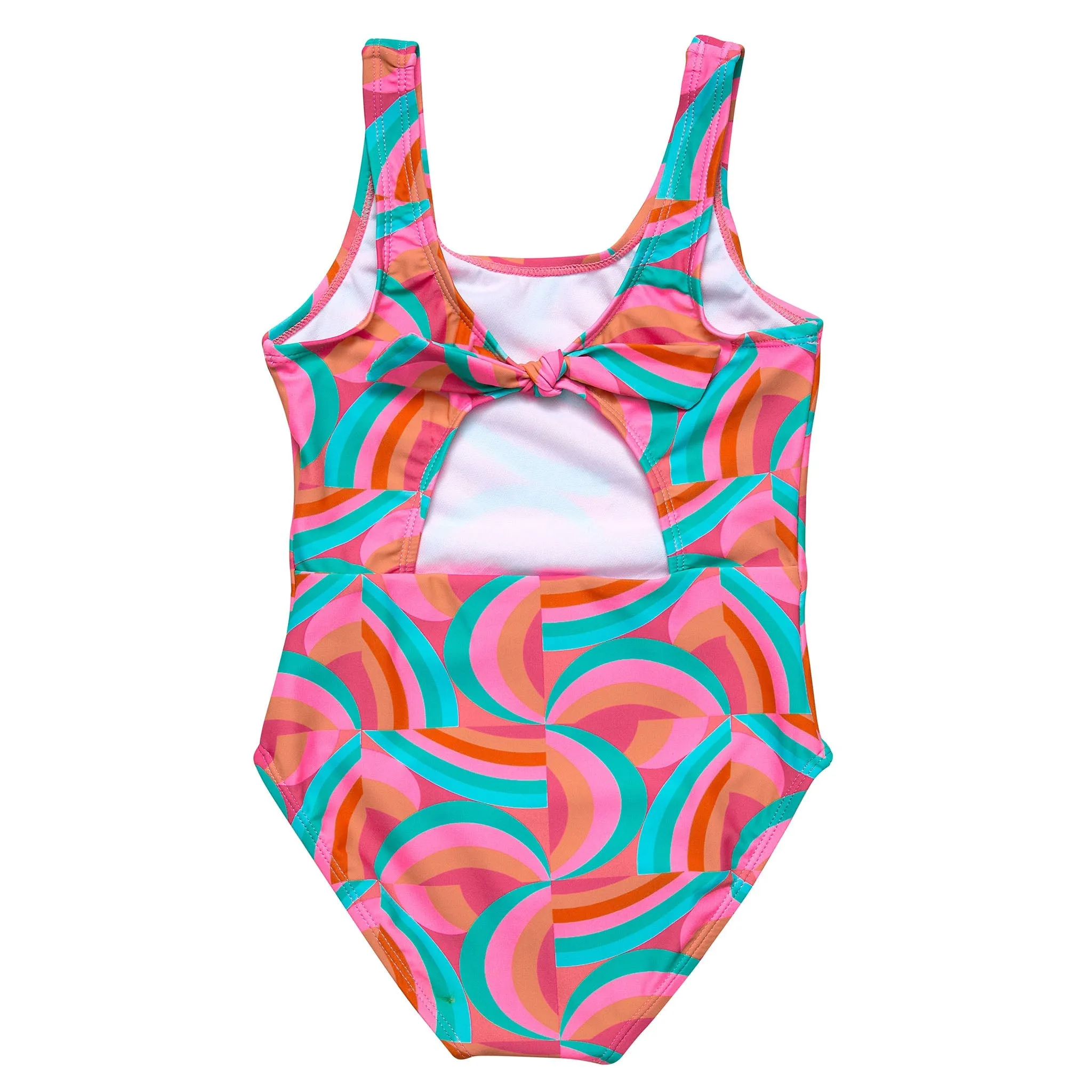 Geo Melon Sustainable Tie Back Swimsuit