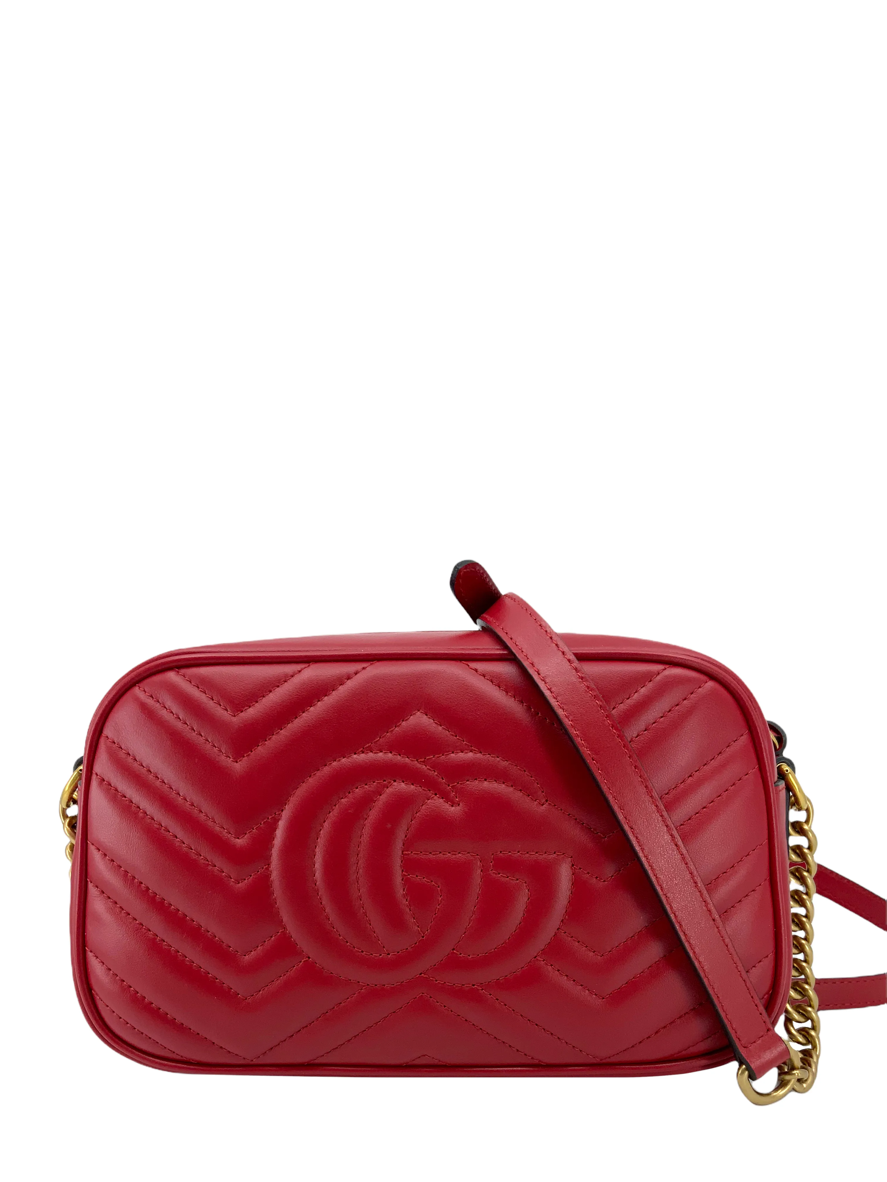 Gucci GG Marmont Small Matelassé Shoulder Bag NEW