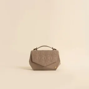 Hexella Clutch Taupe Grey