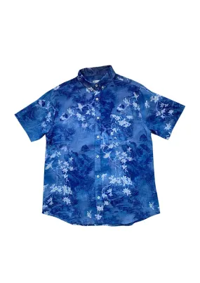 Japanese Blue Silk Blend Shirt