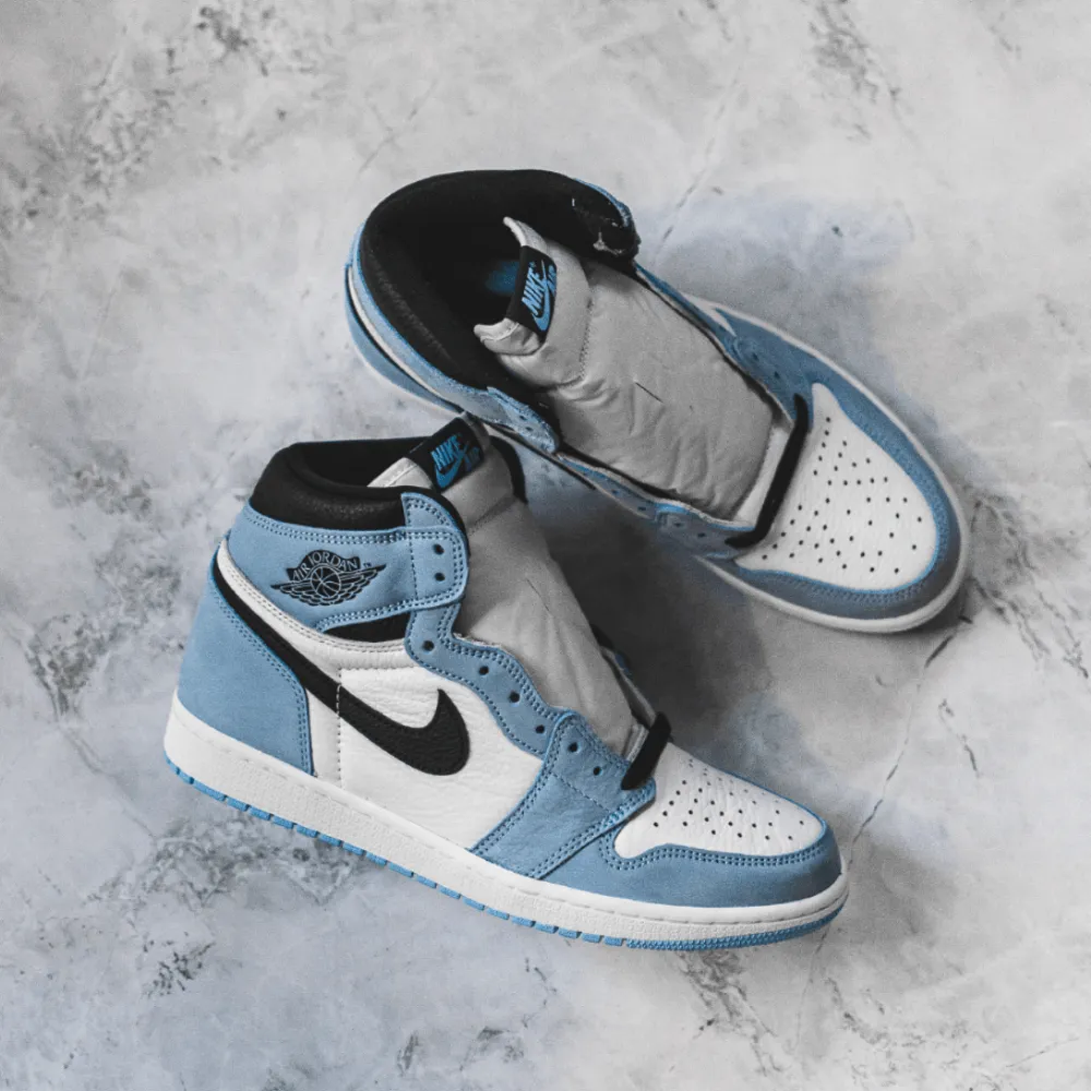 Jordan 1 Retro High White University Blue Black