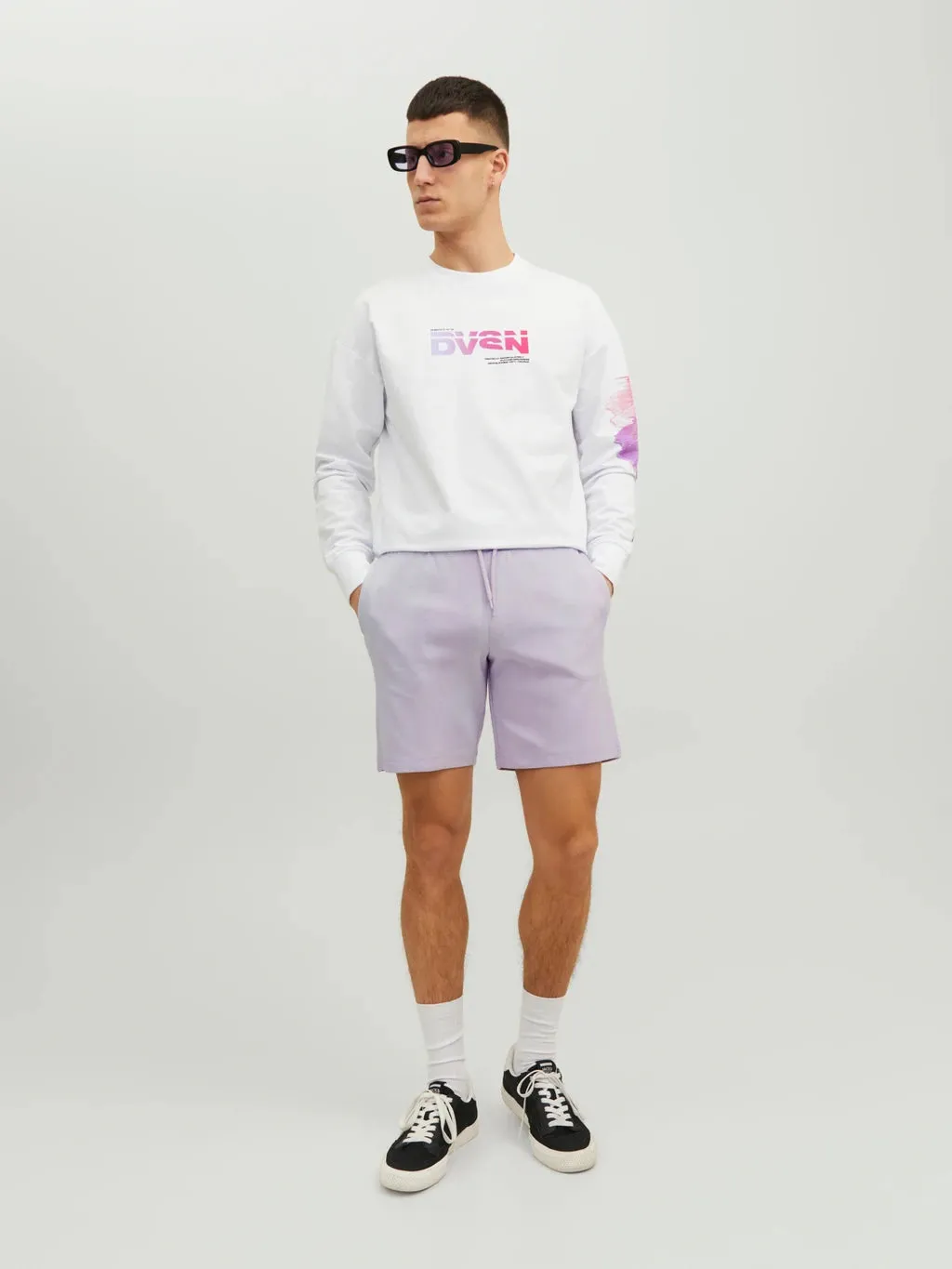 JPSTNEWBASIC Sweat Shorts (Orchid)