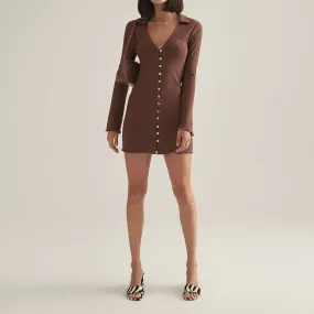 KENDALL DRESS CHOCOLATE