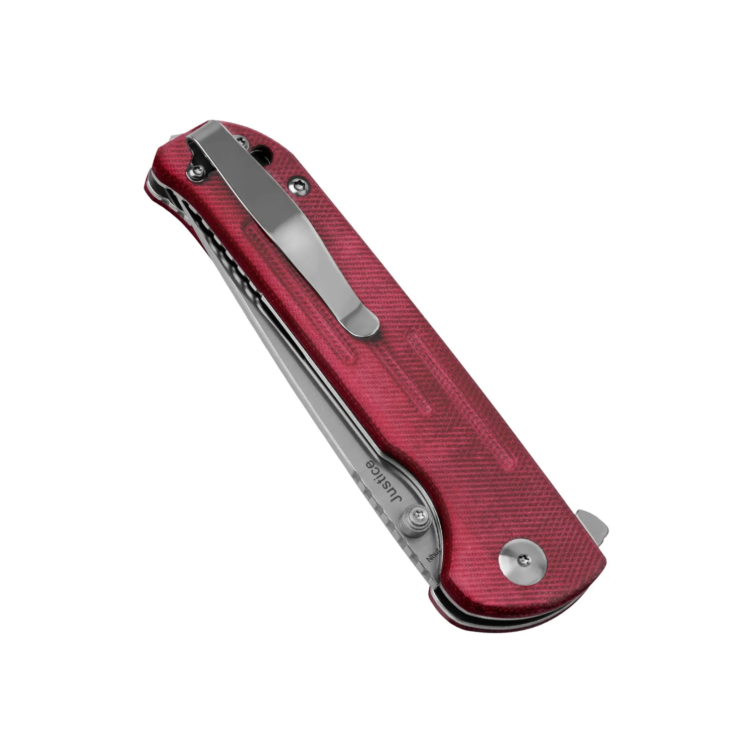 Kizer Justice N690 Blade Liner Lock Denim Micarta Handle V4543N5 (3.80  Satin)