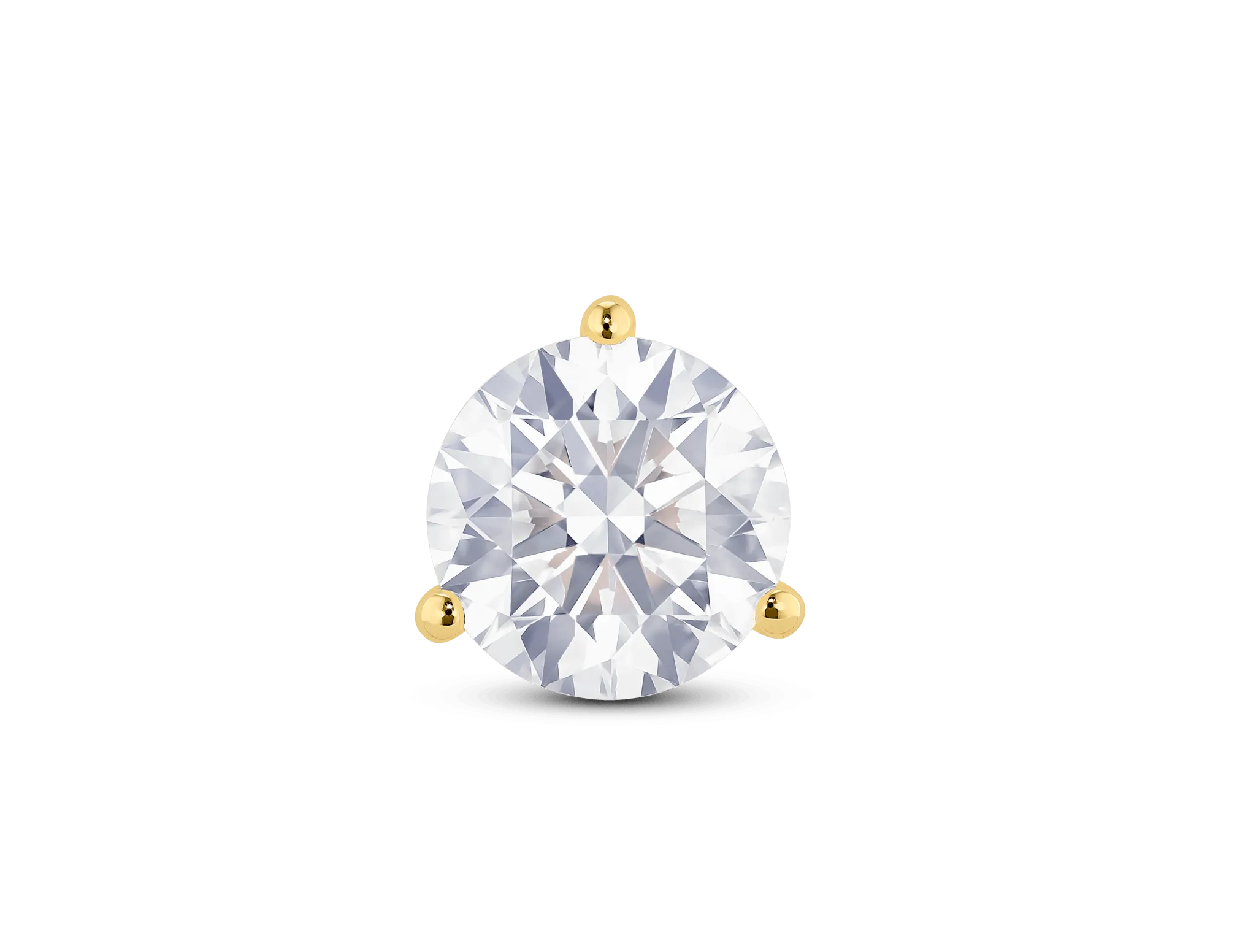 Lab-Grown Diamond 1ct. Round Brilliant Solitaire Stud | White