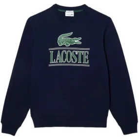 Lacoste Cotton Fleece Branded Jogger Sweatshirt (Navy Blue) SH1228-51