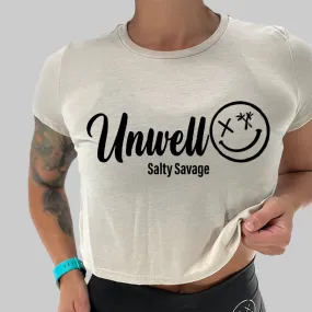 Ladies "Unwell" Flowy Crop Tee