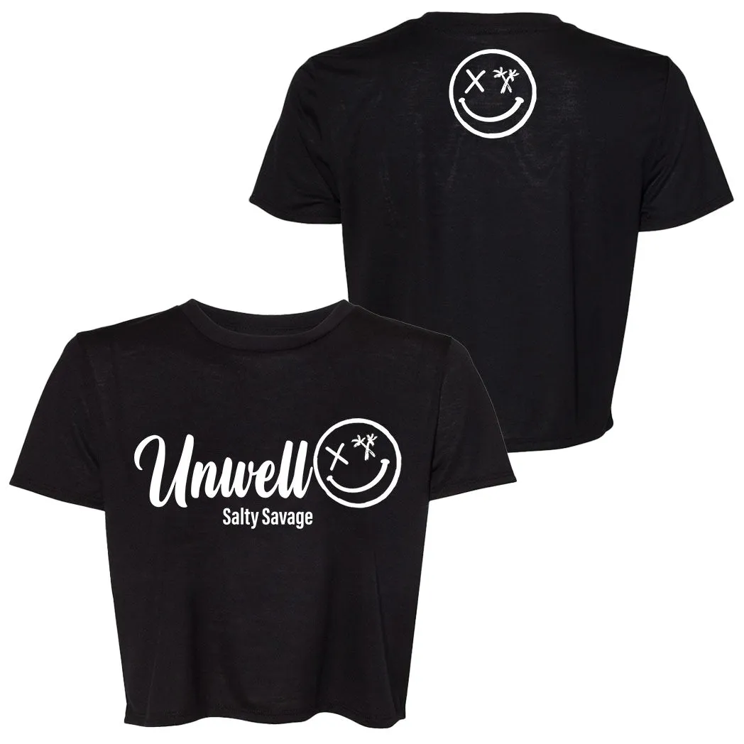 Ladies "Unwell" Flowy Crop Tee