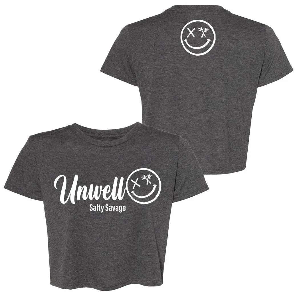 Ladies "Unwell" Flowy Crop Tee