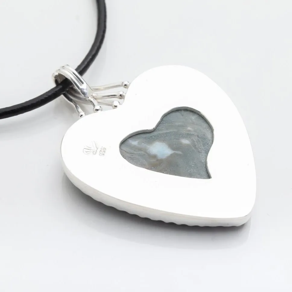 Larimar Heart Specimen Pendant Philza