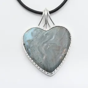 Larimar Heart Specimen Pendant Philza