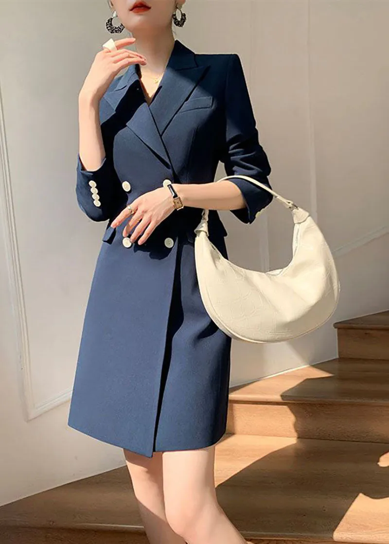 Larissa Long Sleeve Double Breasted Blazer Dress