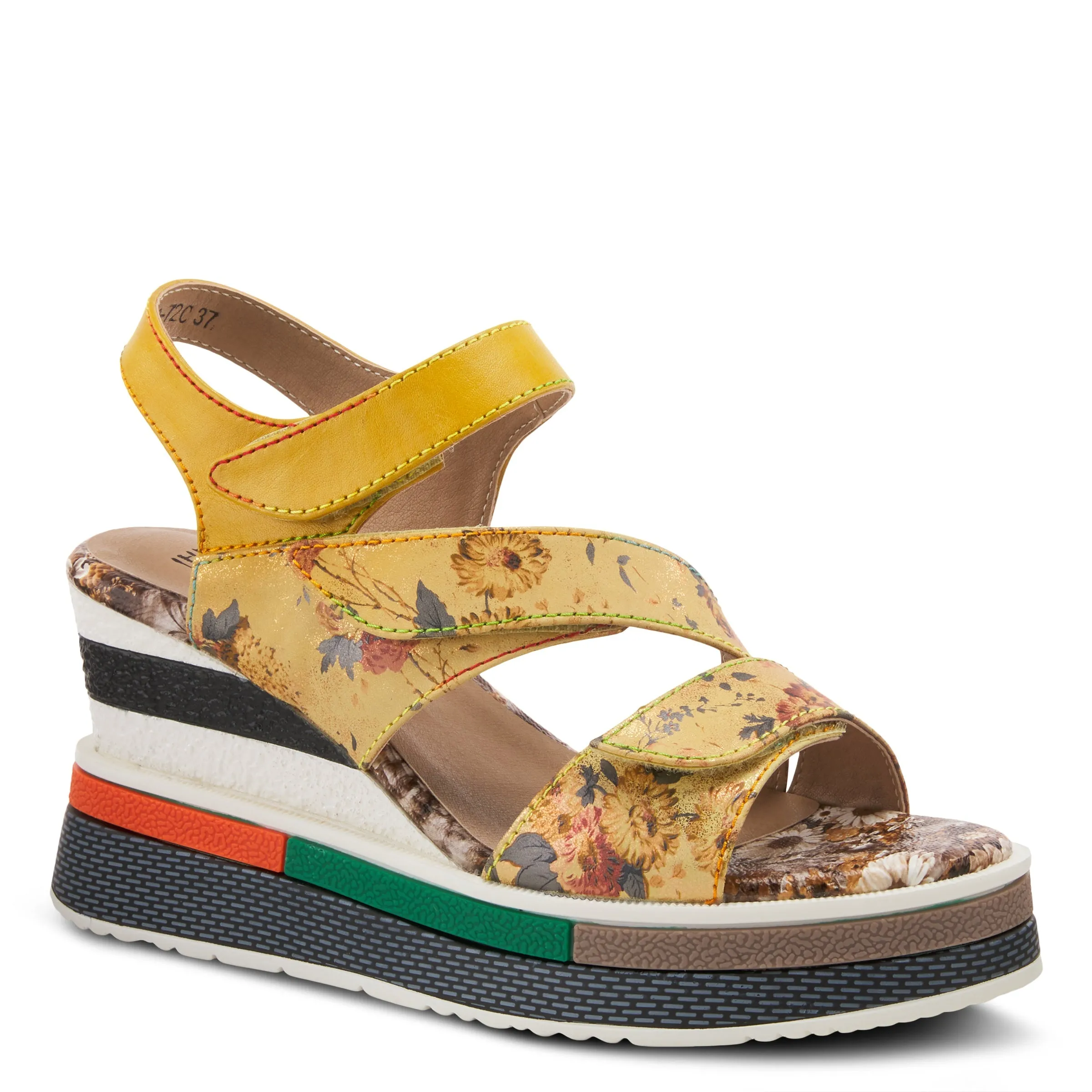 L'ARTISTE AKOKOMO-FLEUR SLINGBACK SANDALS