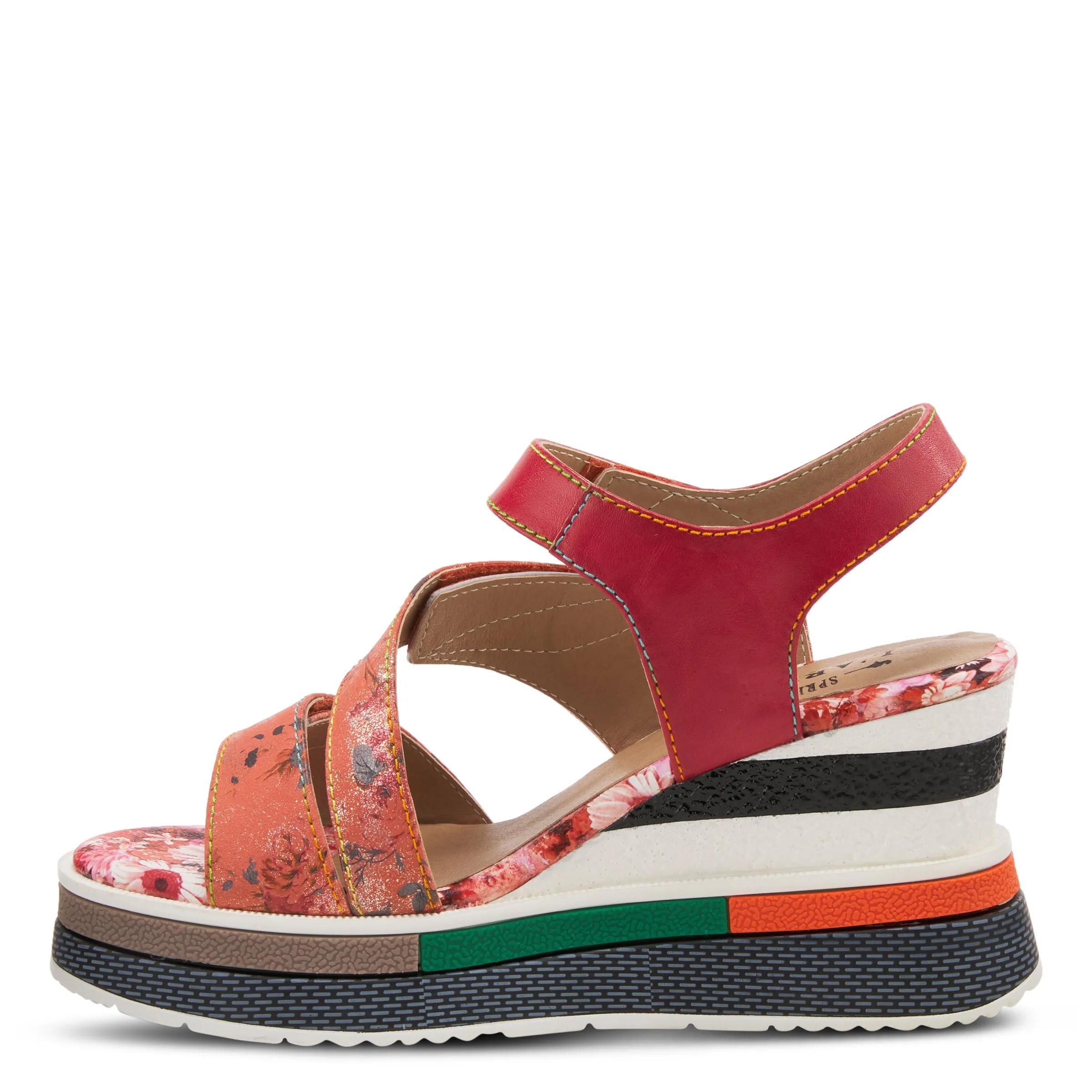 L'ARTISTE AKOKOMO-FLEUR SLINGBACK SANDALS