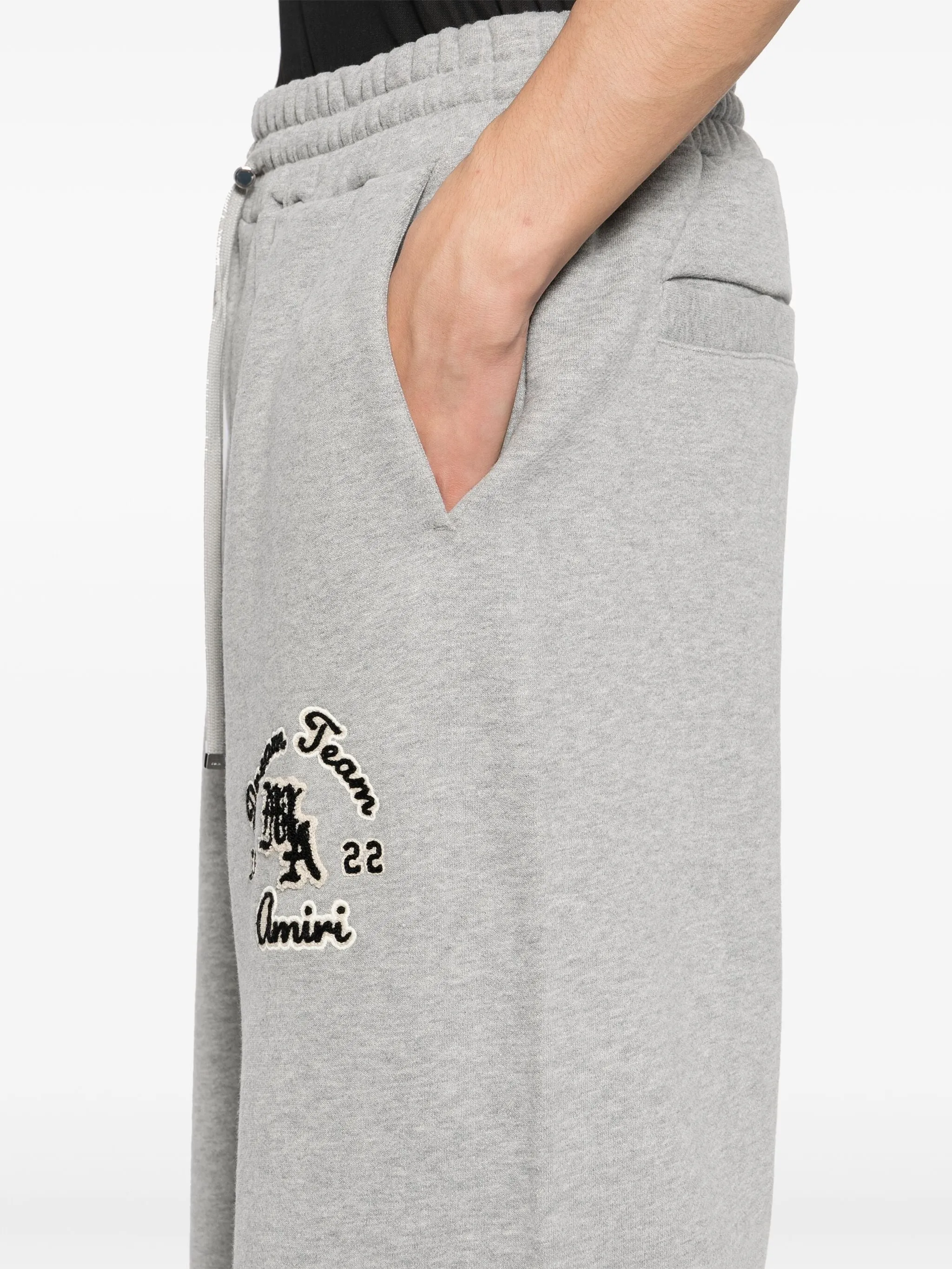 LOGO-APPLIQU DRAWSTRING TRACK PANTS