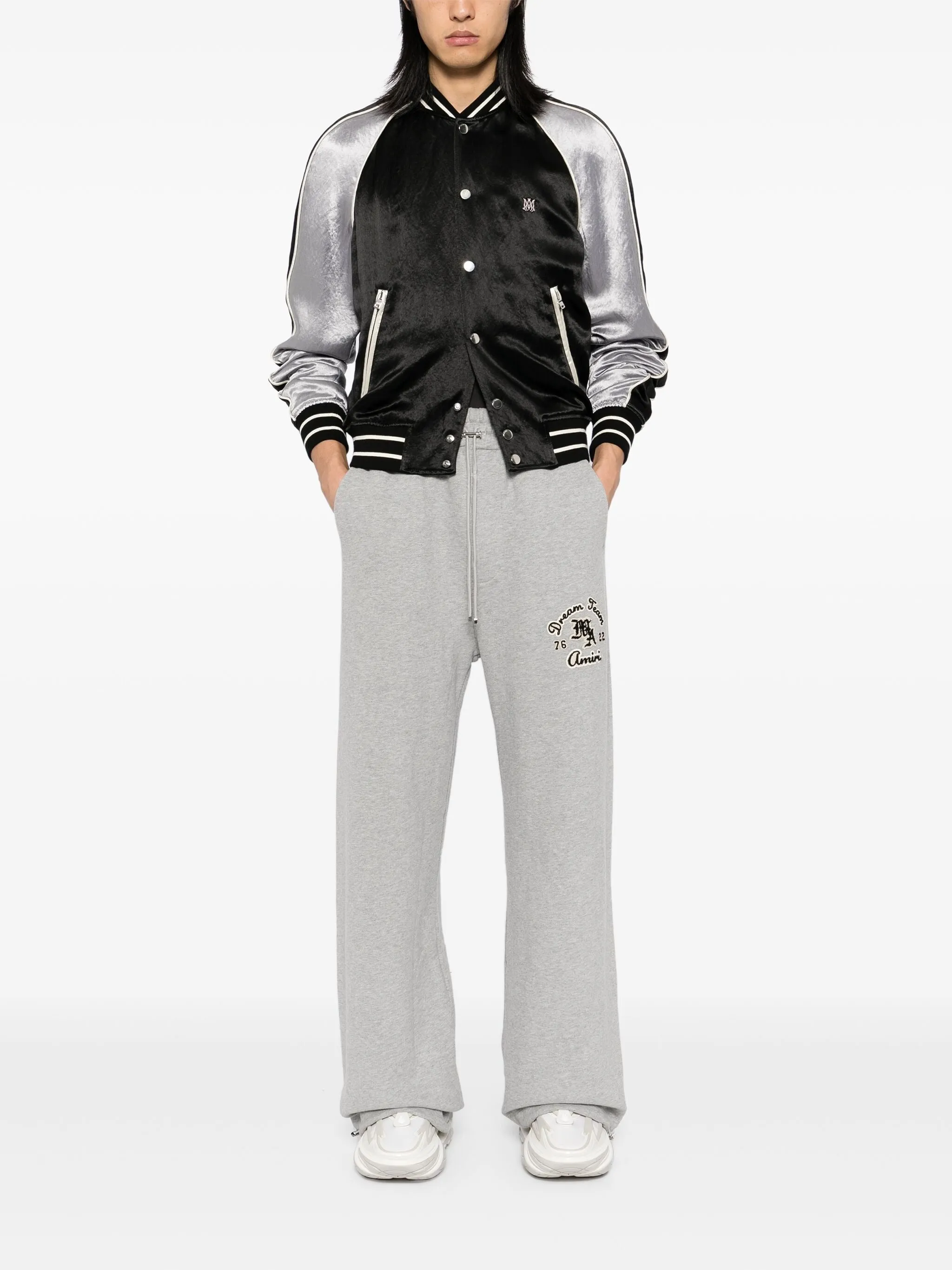 LOGO-APPLIQU DRAWSTRING TRACK PANTS