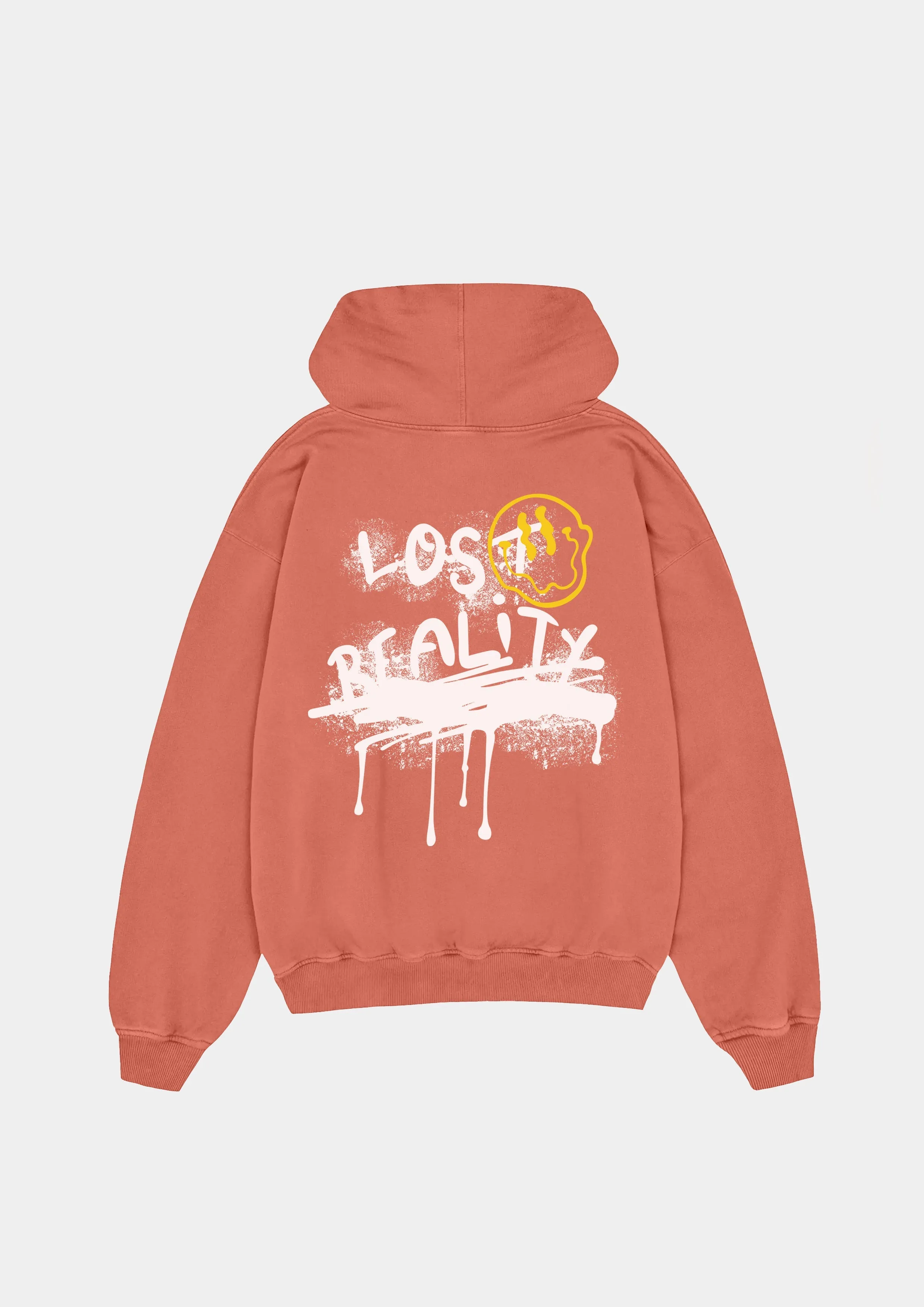 Lost Reality Vintage Washed Oversized Hoodie - Tile