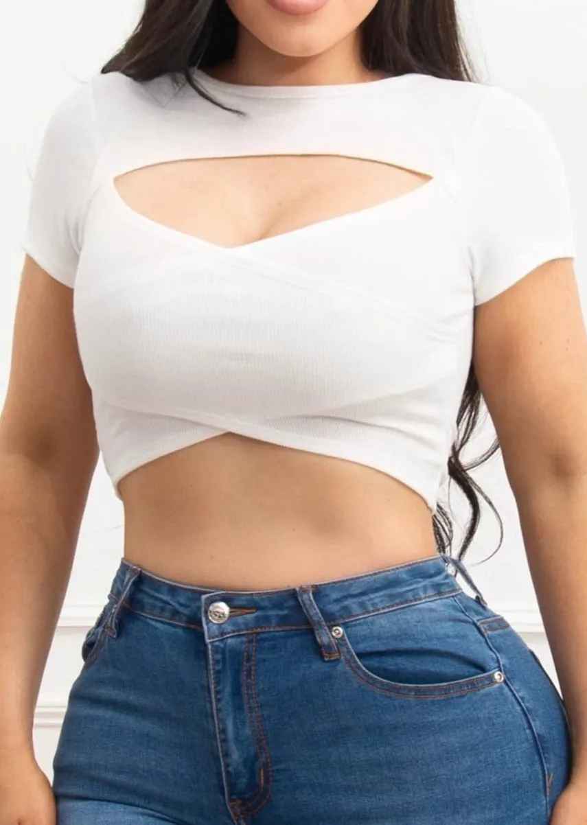 Luna Crop Top White