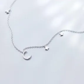 Lune et étoiles Sterling Silver Choker