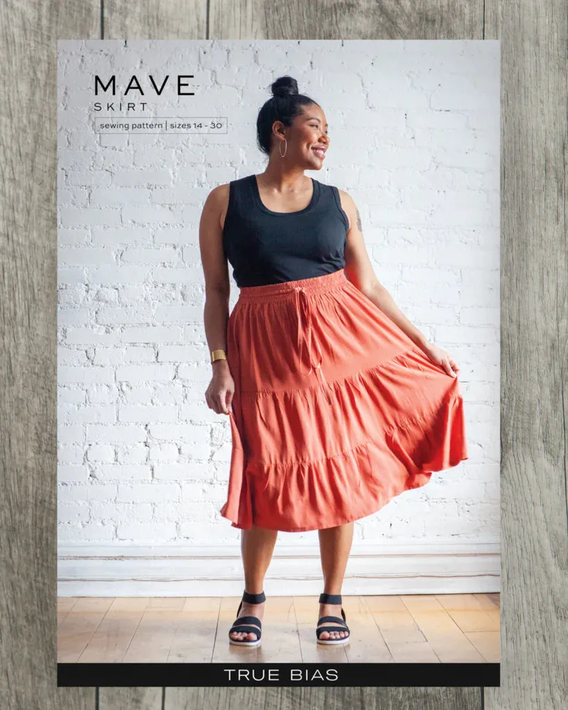 Mave Skirt | Plus Size 14-30 | Sewing Pattern by True Bias