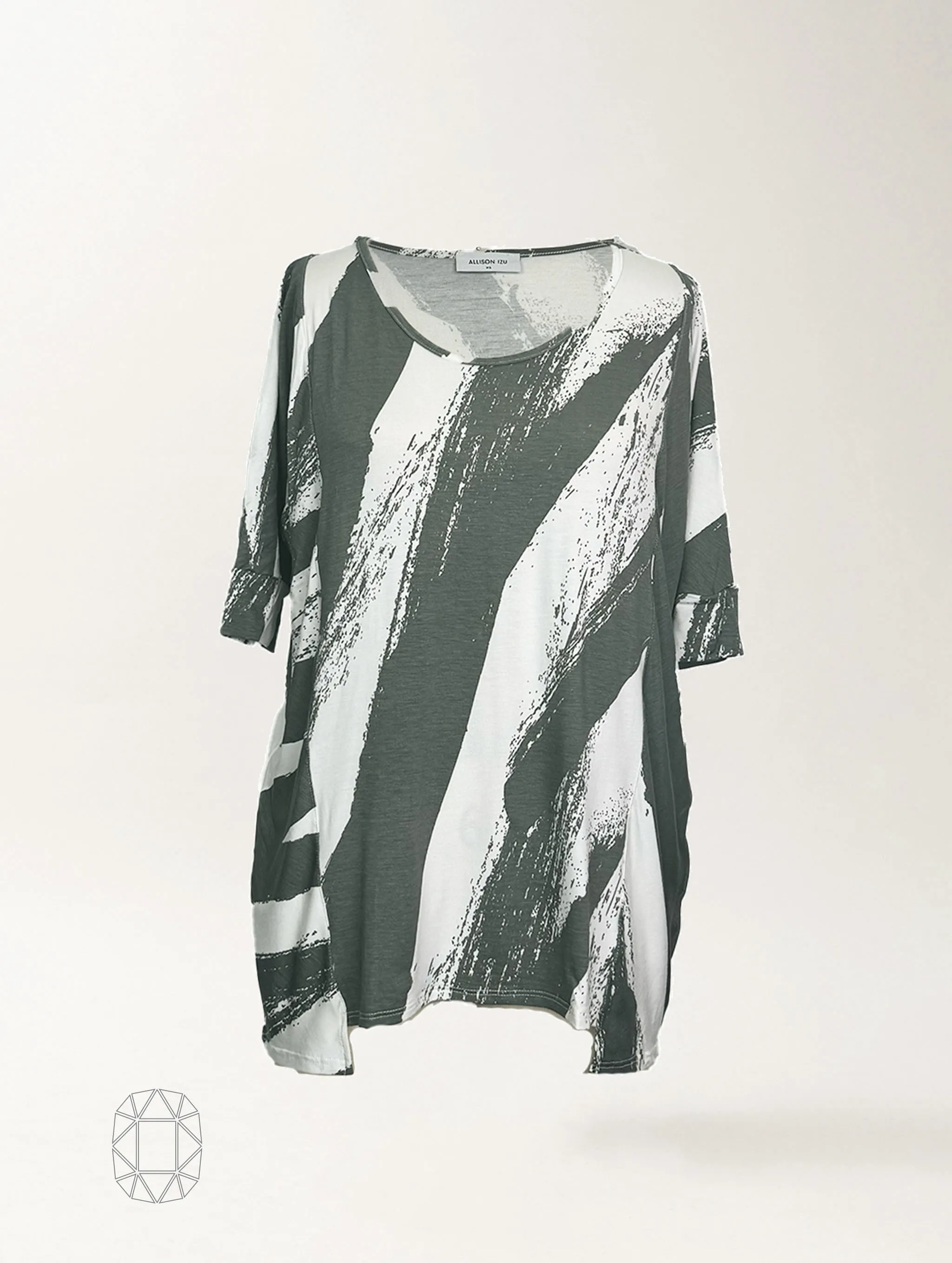 Misa Top - Charcoal Sumi Rayon Jersey