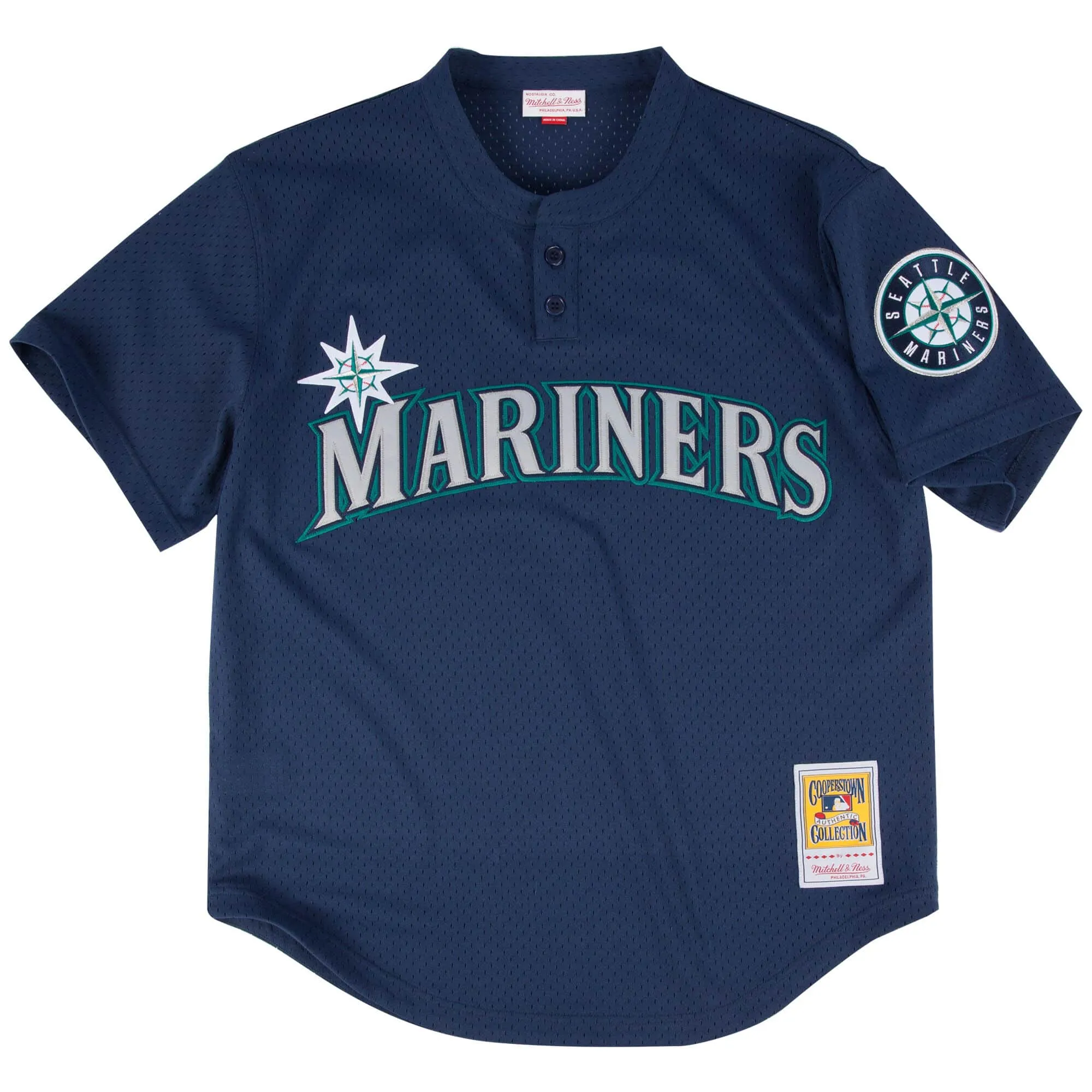 Mitchell & Ness MLB Authentic Ken Griffey Jr Seattle Mariners 1995 BP Jersey (Navy)