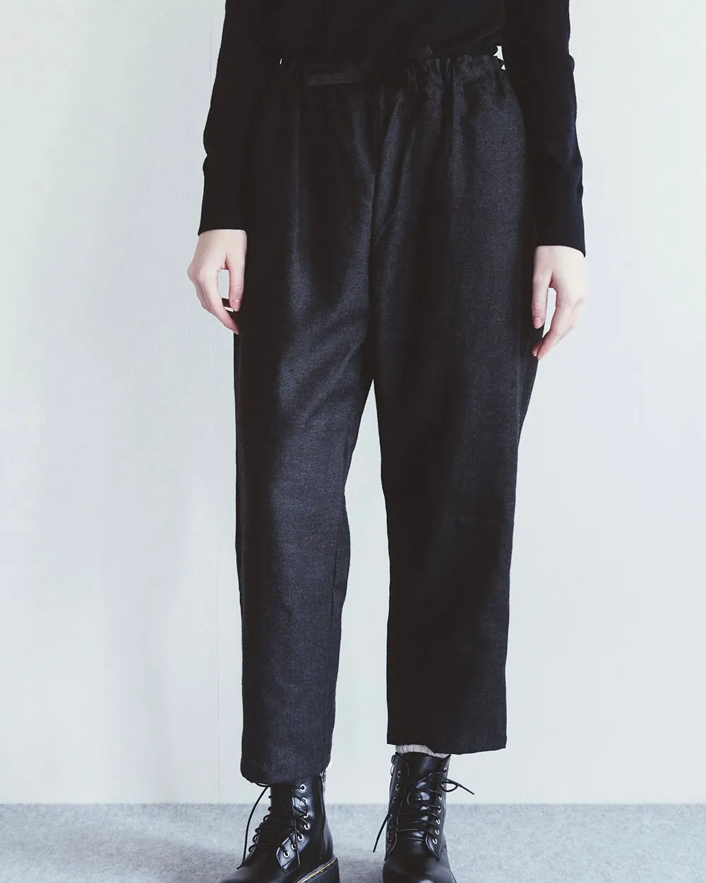 Miyu Pant: Wool Linen Black