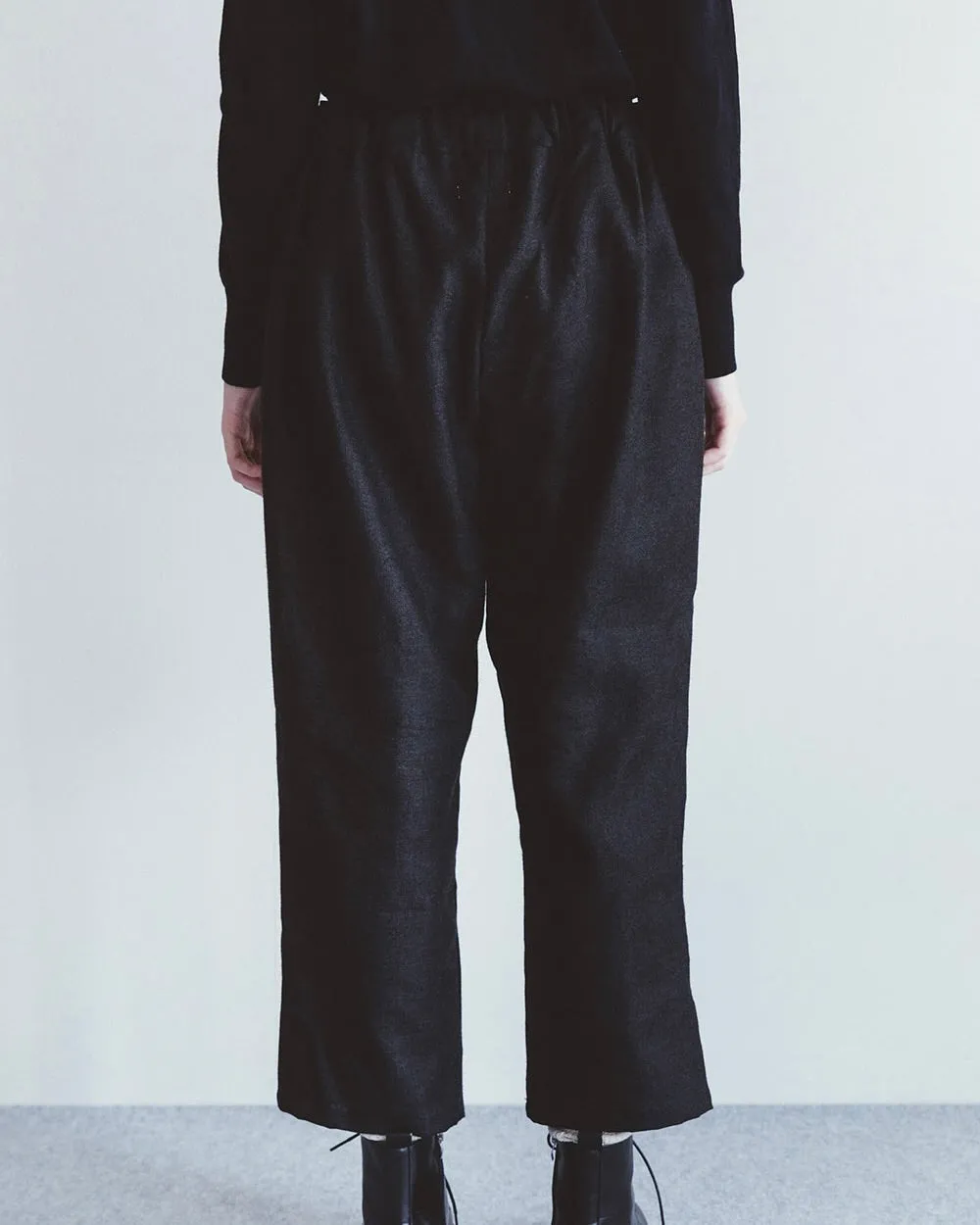 Miyu Pant: Wool Linen Black