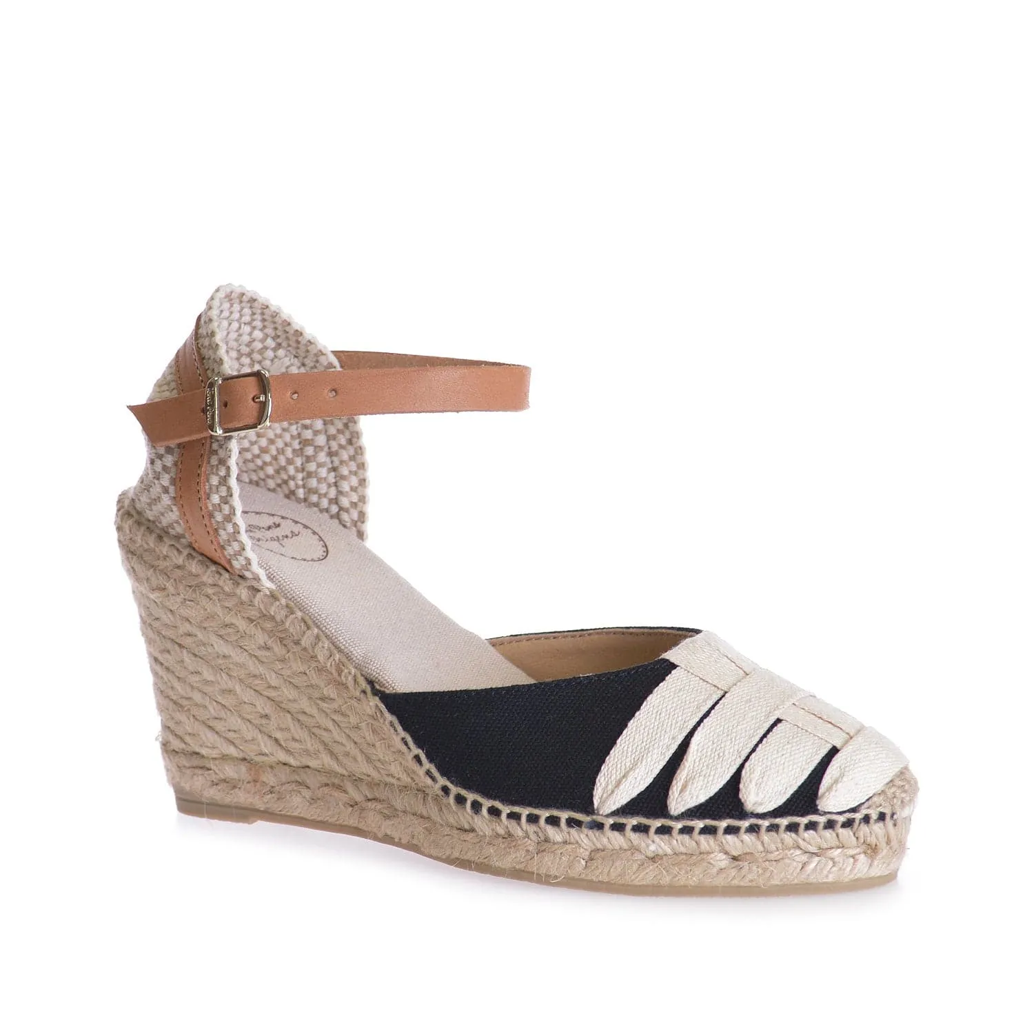 Multicolor Cotton Blend Wedge Espadrille for Women - Port-7