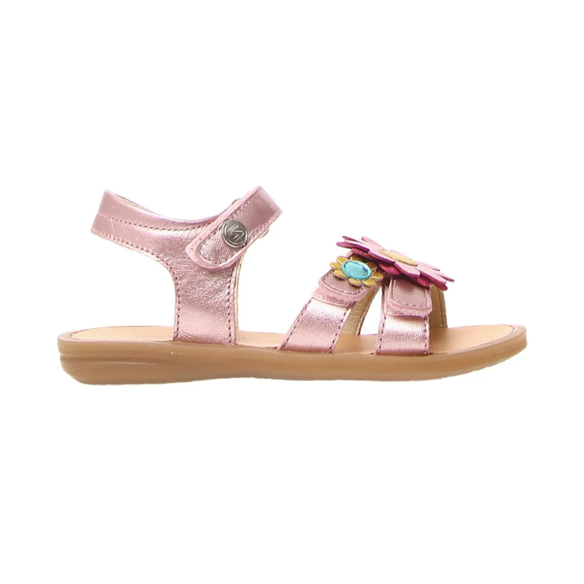 Naturino Girl's (Sizes 27-29) Alathe Pink Flower Sandal