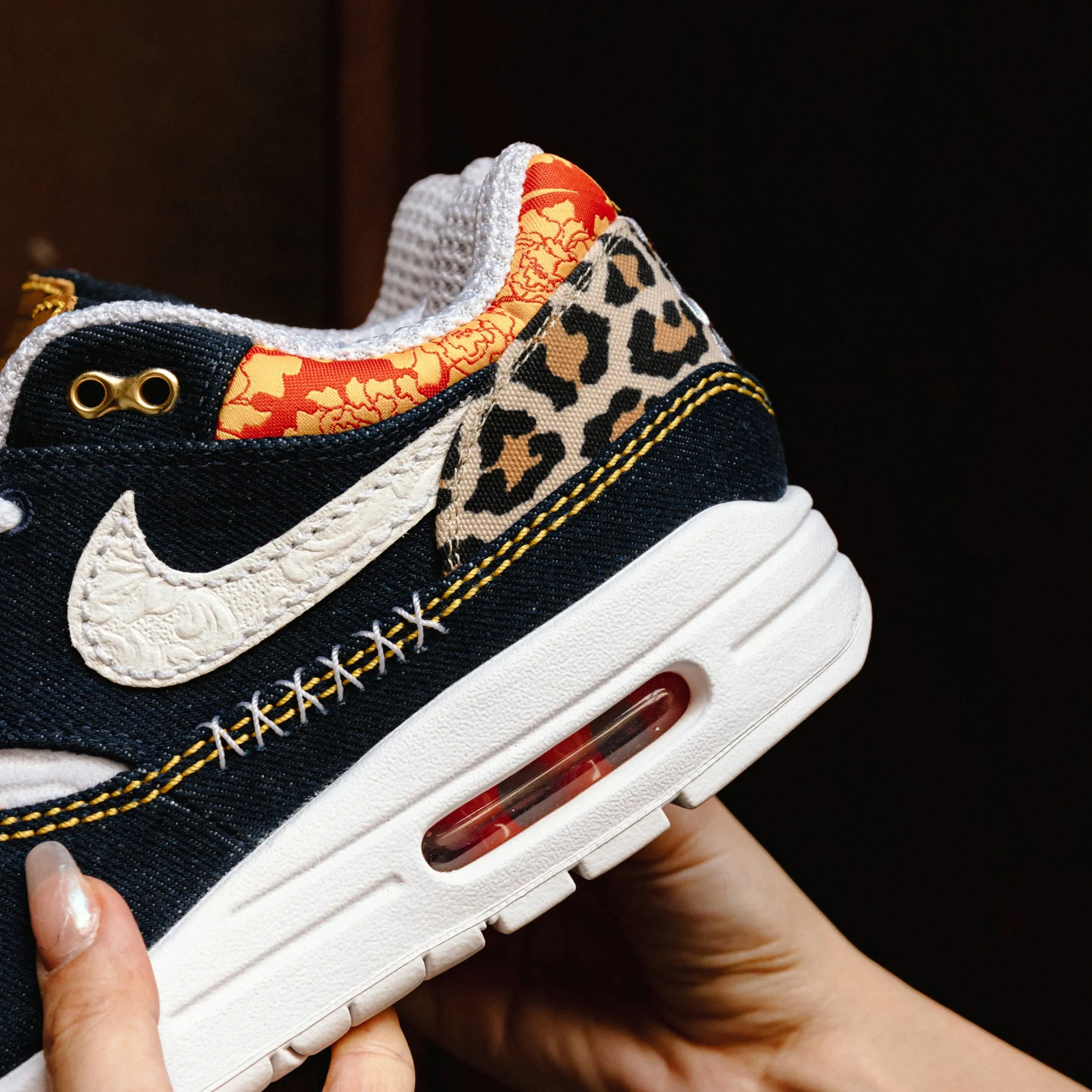 Nike Air Max 1 PRM "Denim Leopard" FJ4452-432