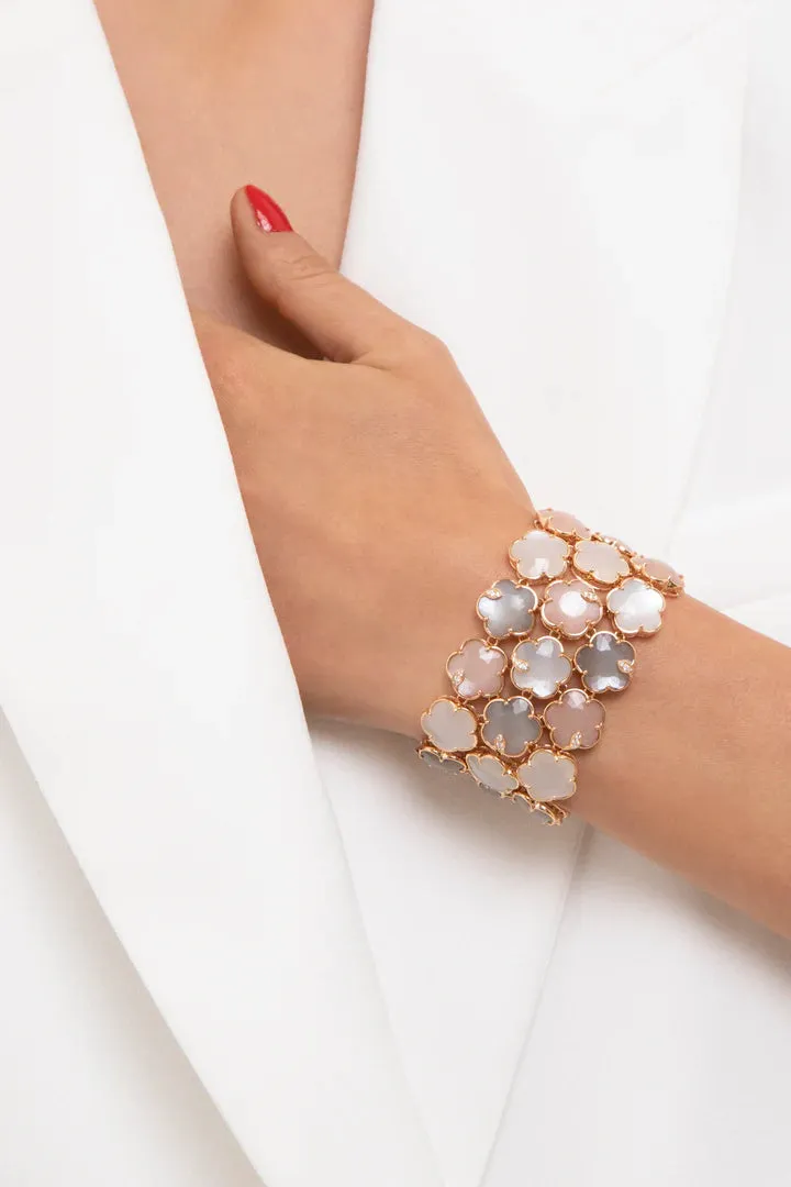 Pasquale Bruni - Bouquet Lunaire - Bracelet with Moon Gems and Diamonds, 18k Rose Gold