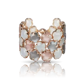 Pasquale Bruni - Bouquet Lunaire - Bracelet with Moon Gems and Diamonds, 18k Rose Gold