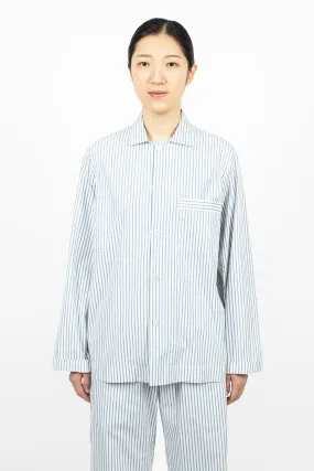 Poplin Pyjama Shirt Placid Blue Stripes