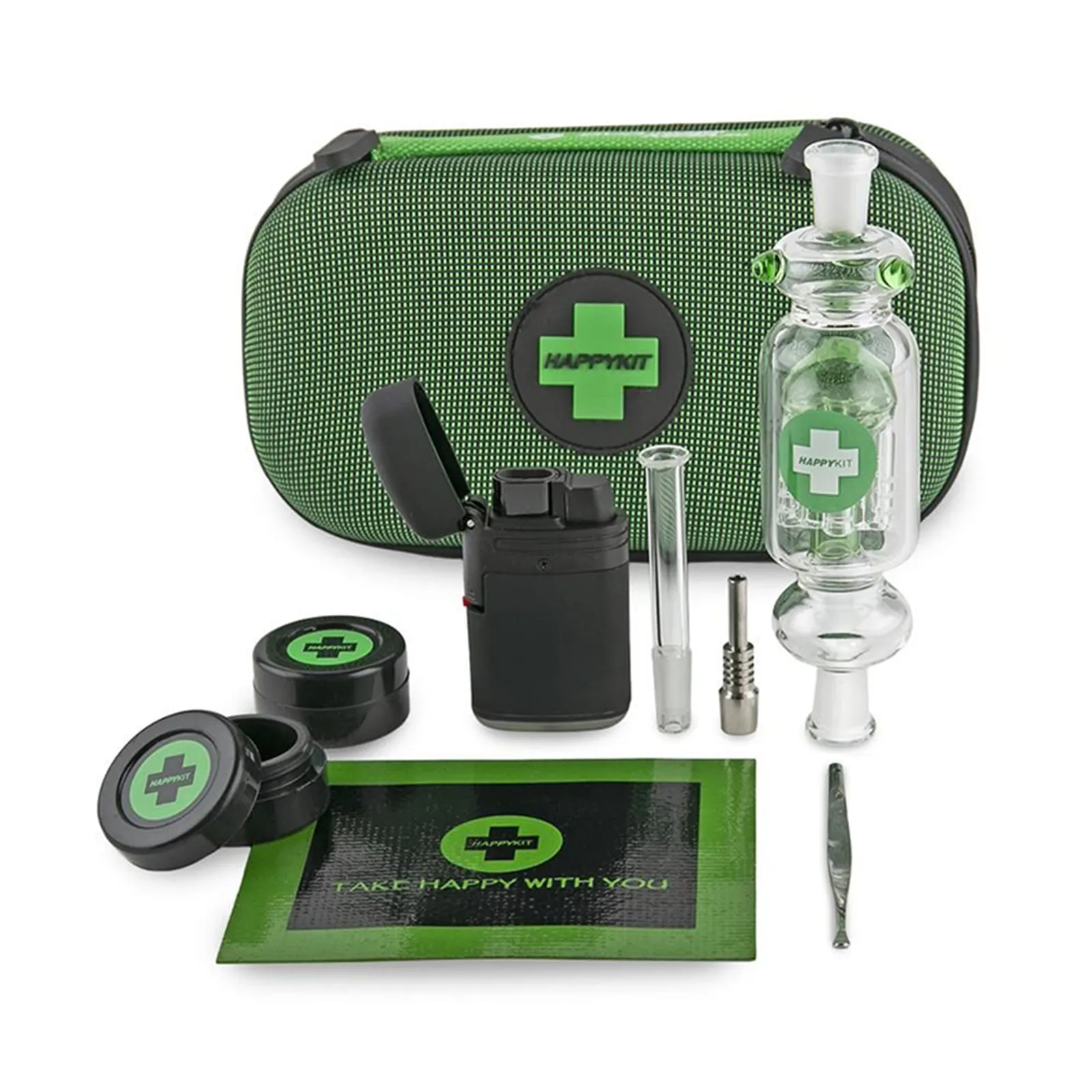 Portable Green Happy Dab Kit