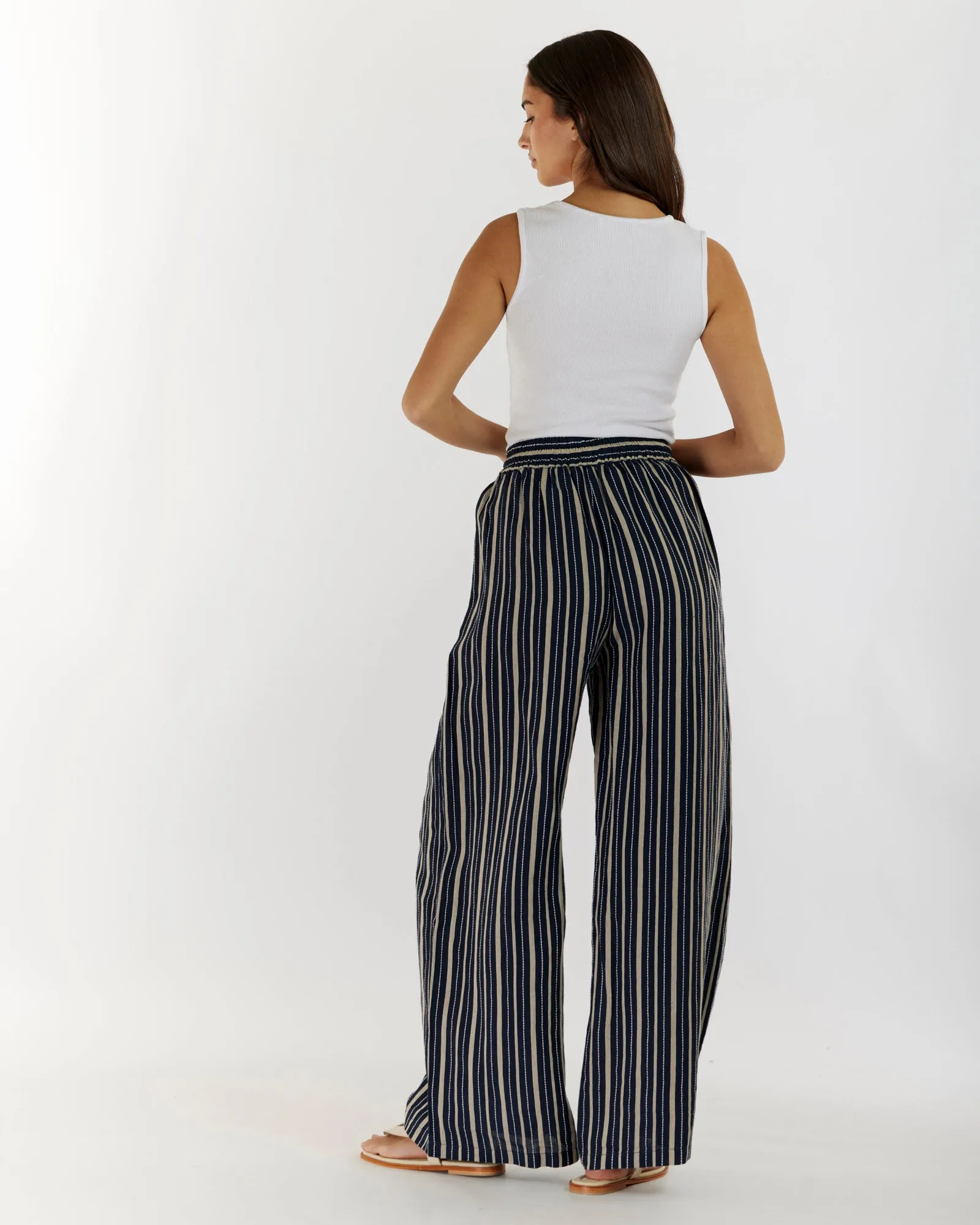 Porto Linen Stripe Pant