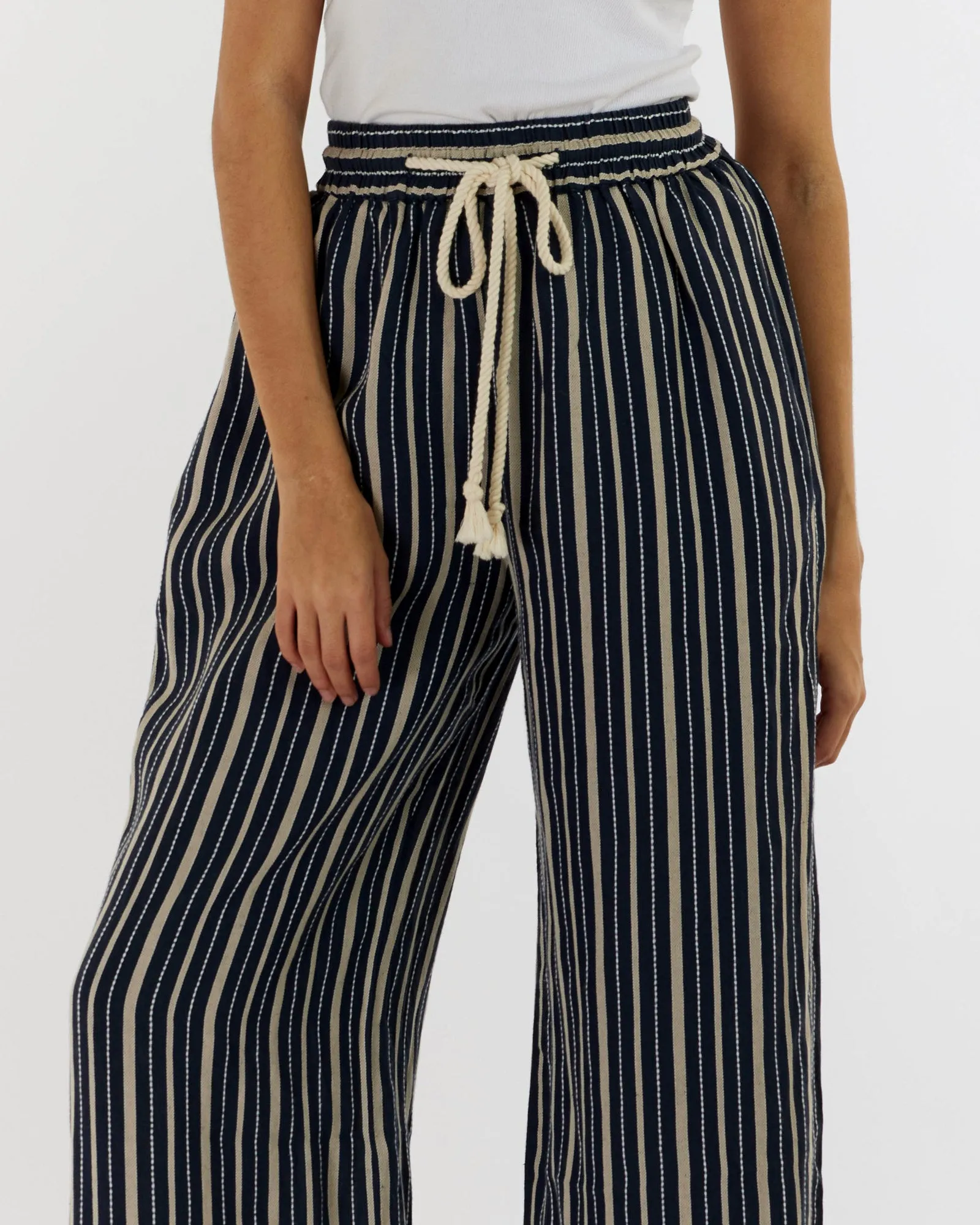 Porto Linen Stripe Pant