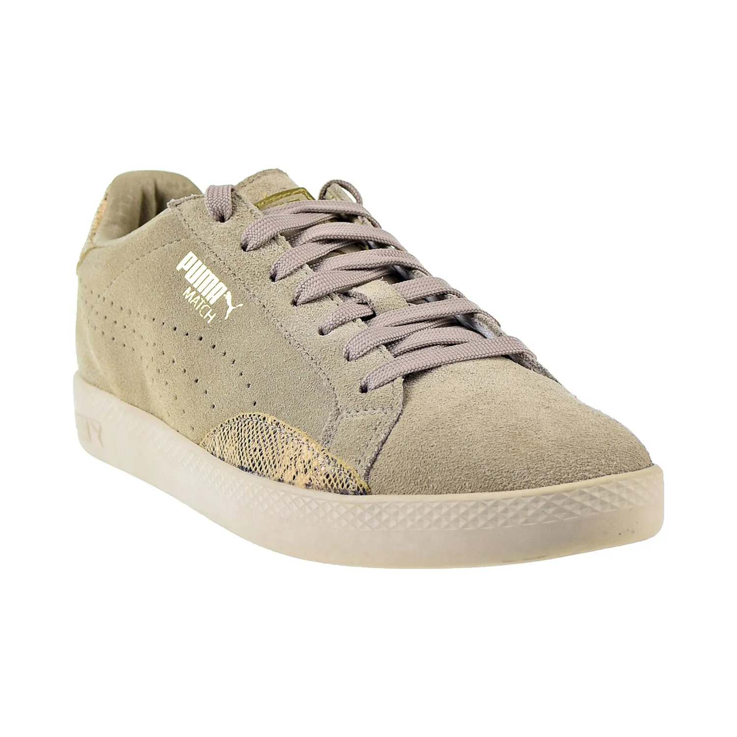 Puma Match Lo Snake Women's Shoes Chinchilla-Gold