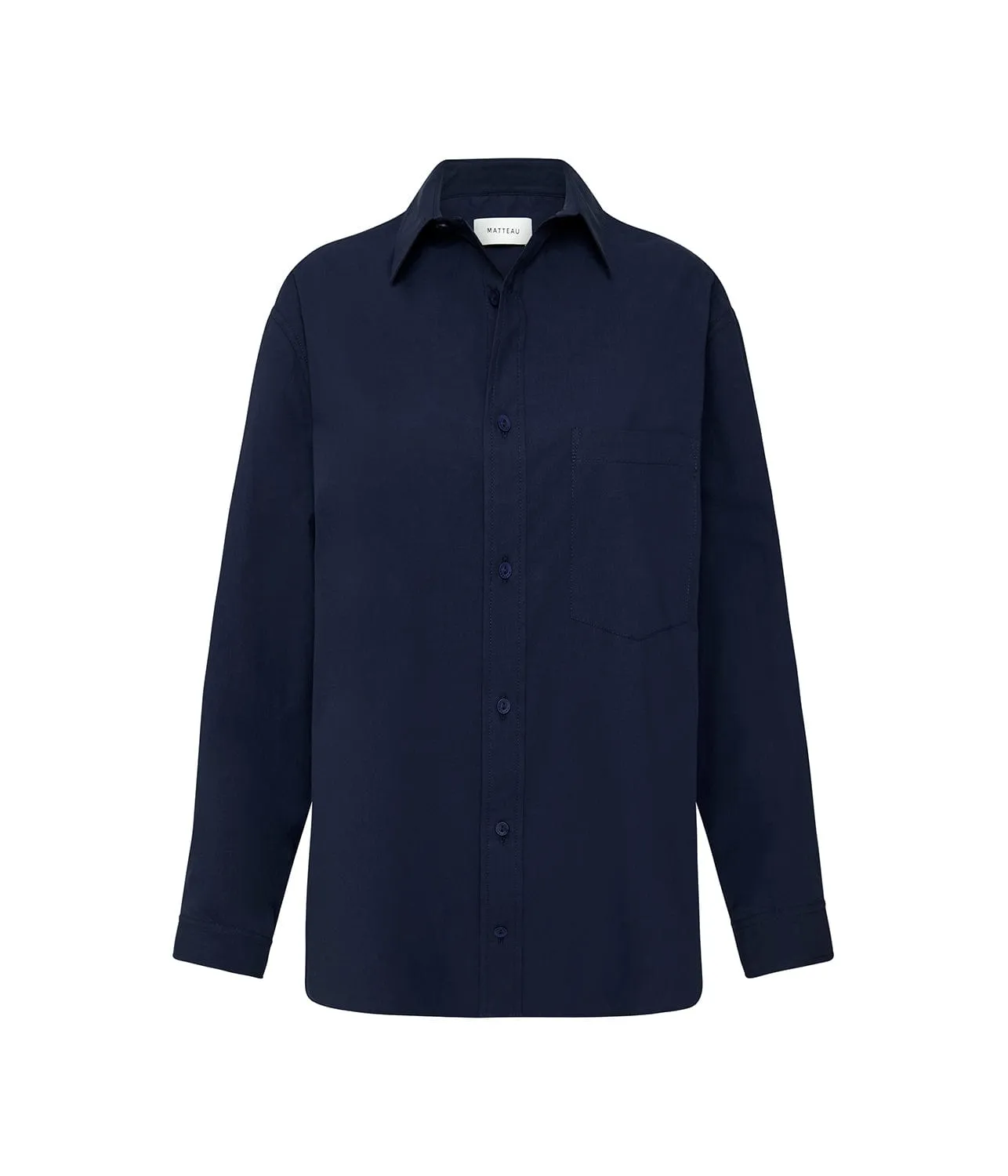 RELAXED SHIRT- NAVY