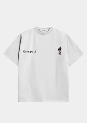 Respect Relaxed Fit Premium Tee White