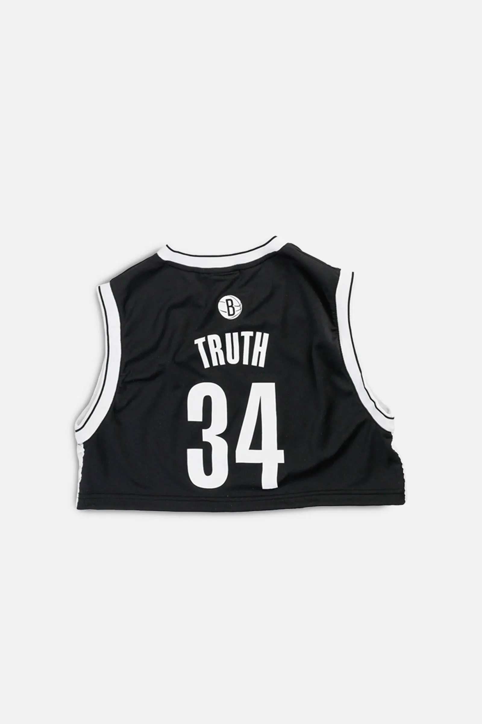 Rework Brooklyn Nets NBA Crop Jersey - S