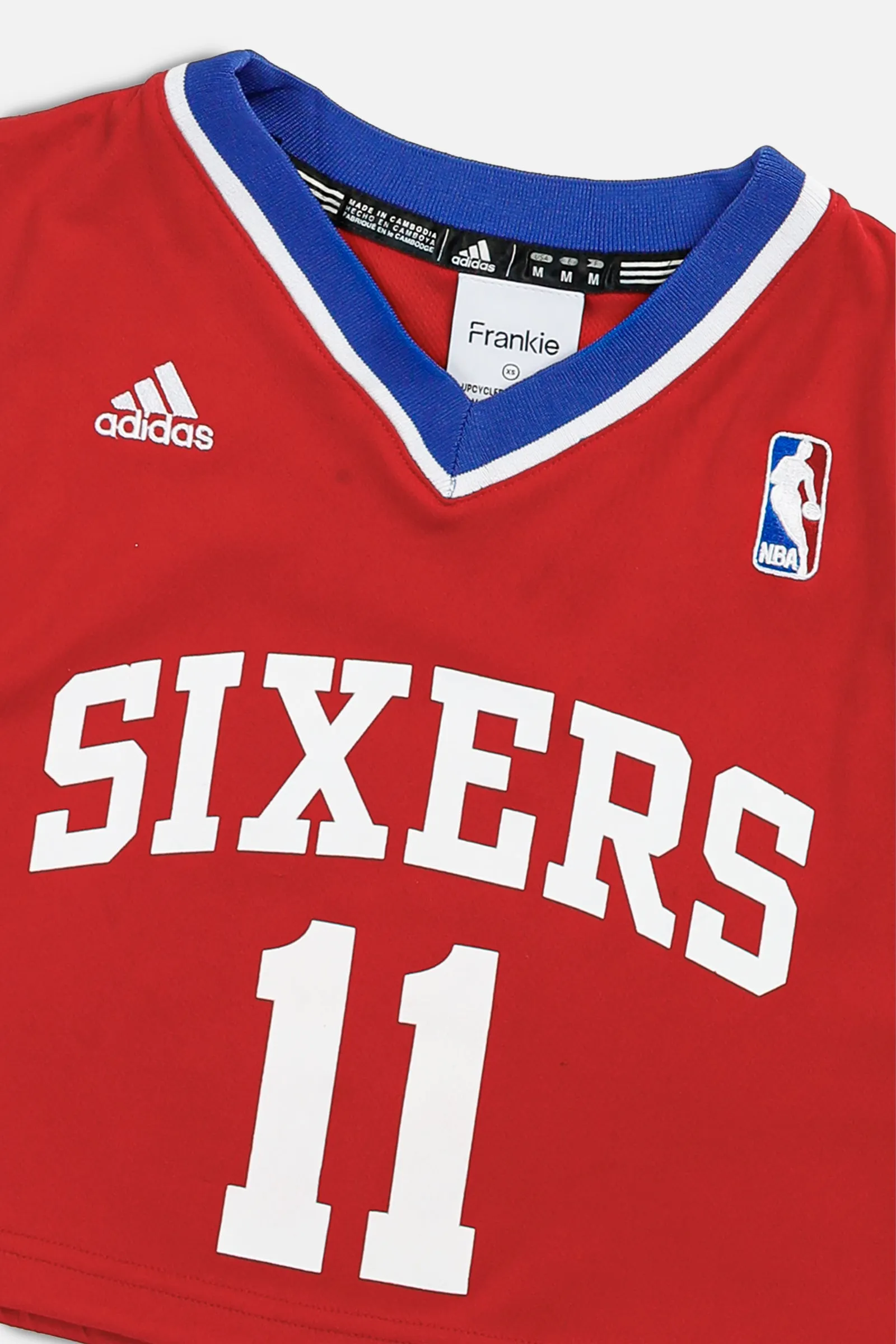 Rework Philadelphia 76ers NBA Crop Jersey - XS