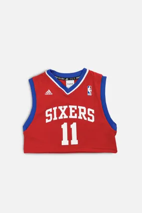 Rework Philadelphia 76ers NBA Crop Jersey - XS