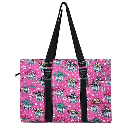 SALE! Disco Cowgirl NGIL Zippered Caddy Large Organizer Tote Bag