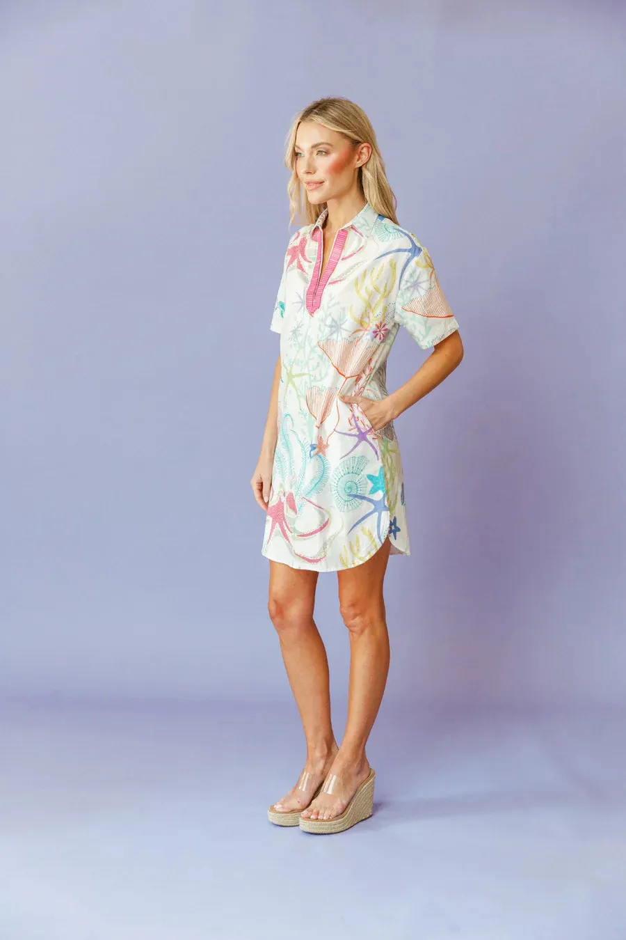 Sheridan French  Rhodes Dress - Under the Sea White