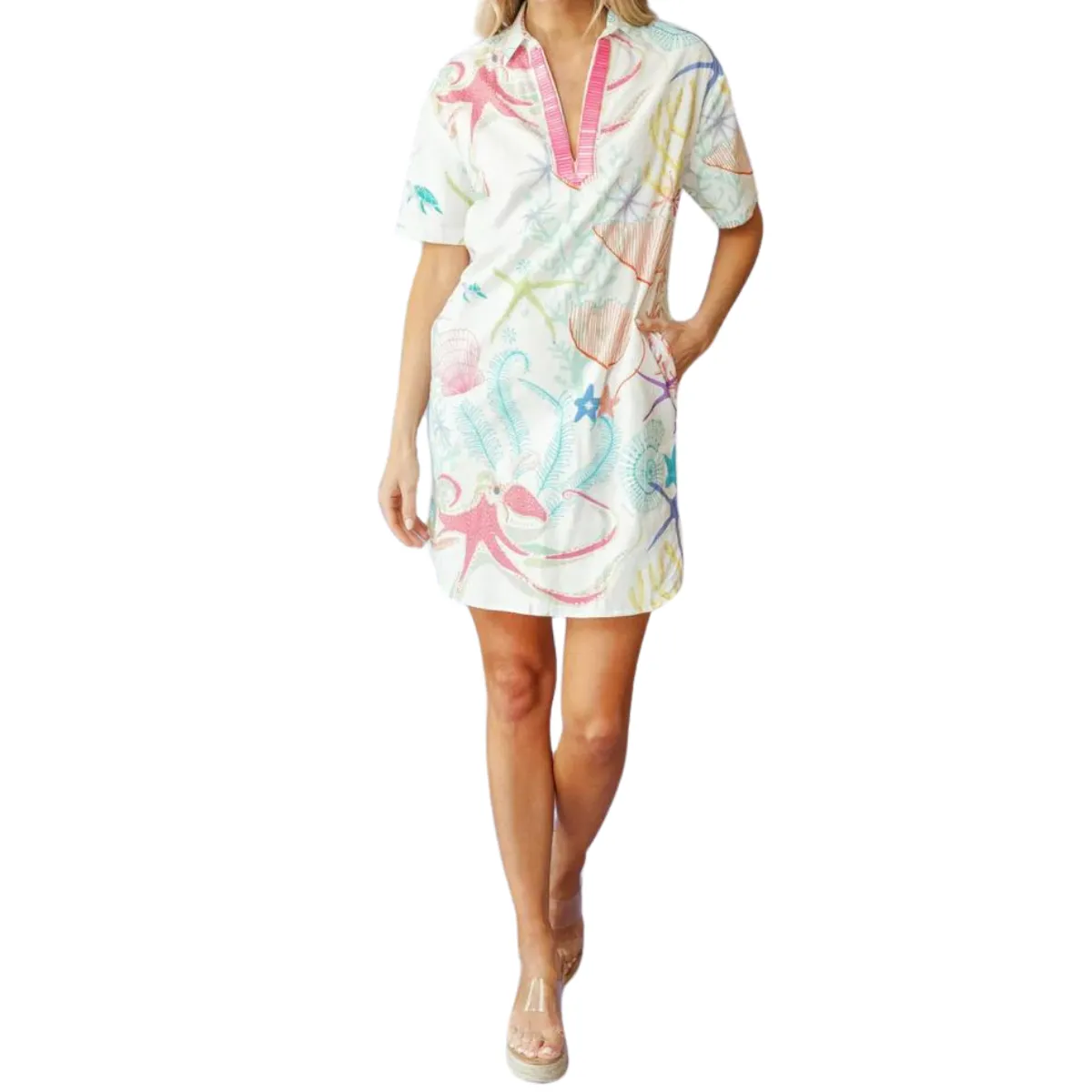 Sheridan French  Rhodes Dress - Under the Sea White