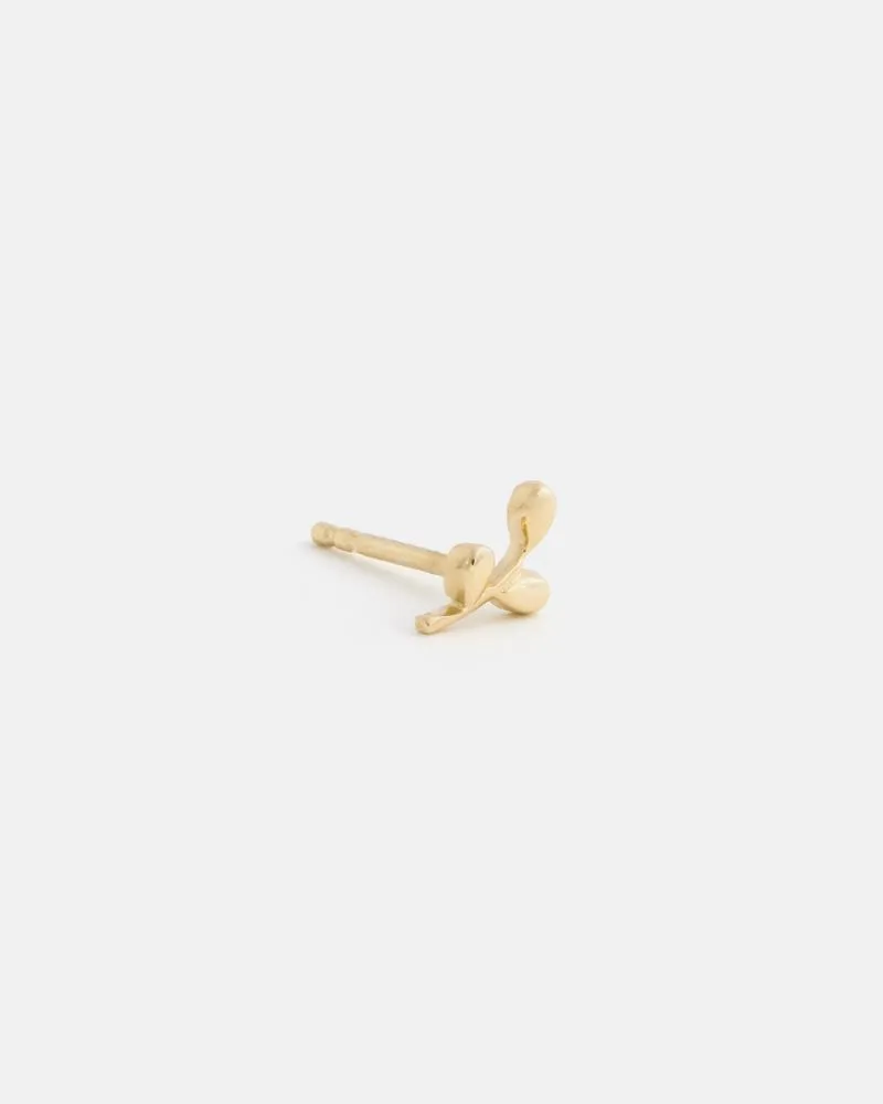 Single Mini Branch Earring in Gold